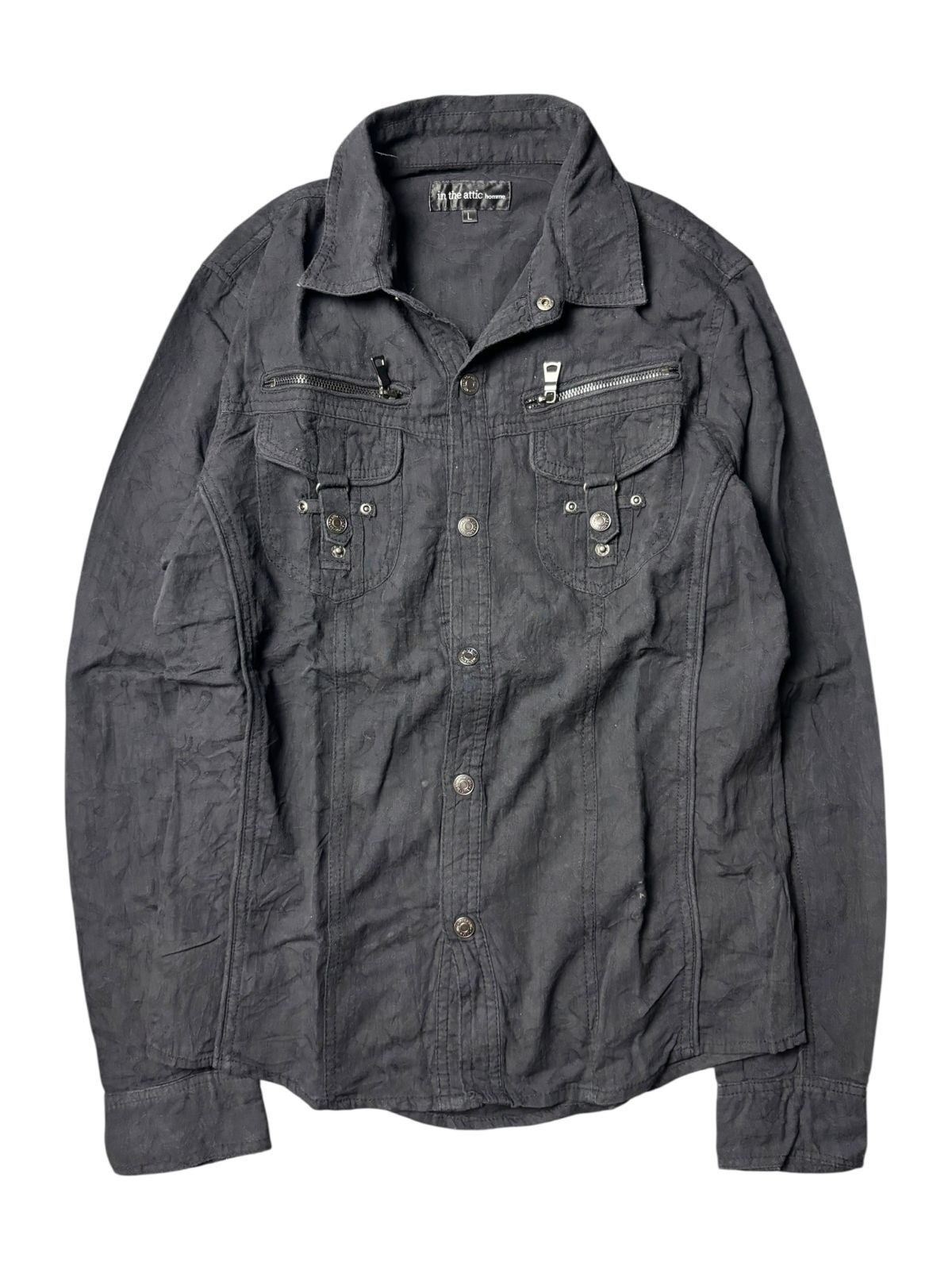 In The Attic 2000s In The Attic Homme Japan Punk Textured Shirt Size US S / EU 44-46 / 1 - 1 Thumbnail