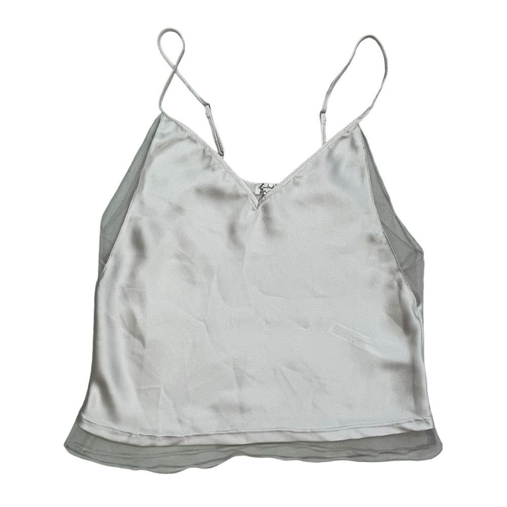 Free People New Free People Ivory Satin Cami Size XS Size XS / US 0-2 / IT 36-38 - 6 Thumbnail