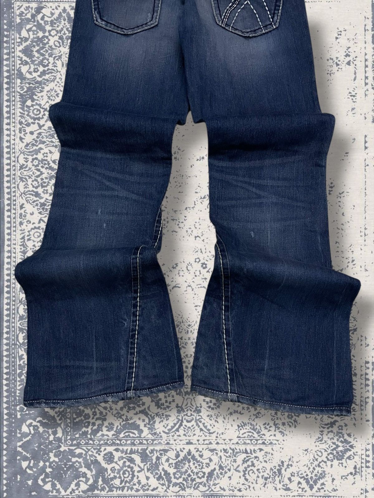 Designer × Japanese Brand × Vintage Vintage 90s Japan Designer Buckaroo Distressed Flared Denim Size US 30 / EU 46 - 10 Thumbnail