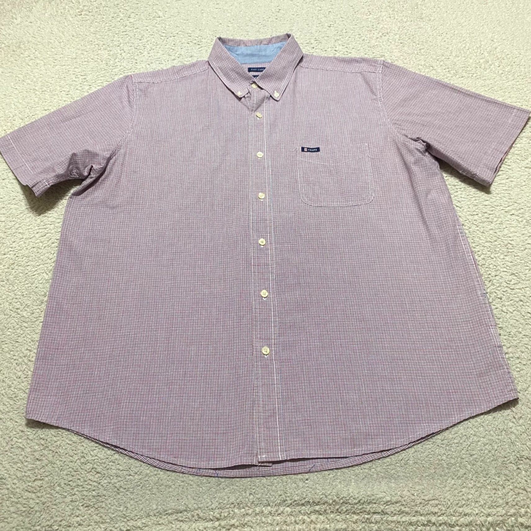 Chaps Chaps Mens Shirt L Multicolor Plaid Short Sleeve Button-Down Size US L / EU 52-54 / 3 - 3 Thumbnail