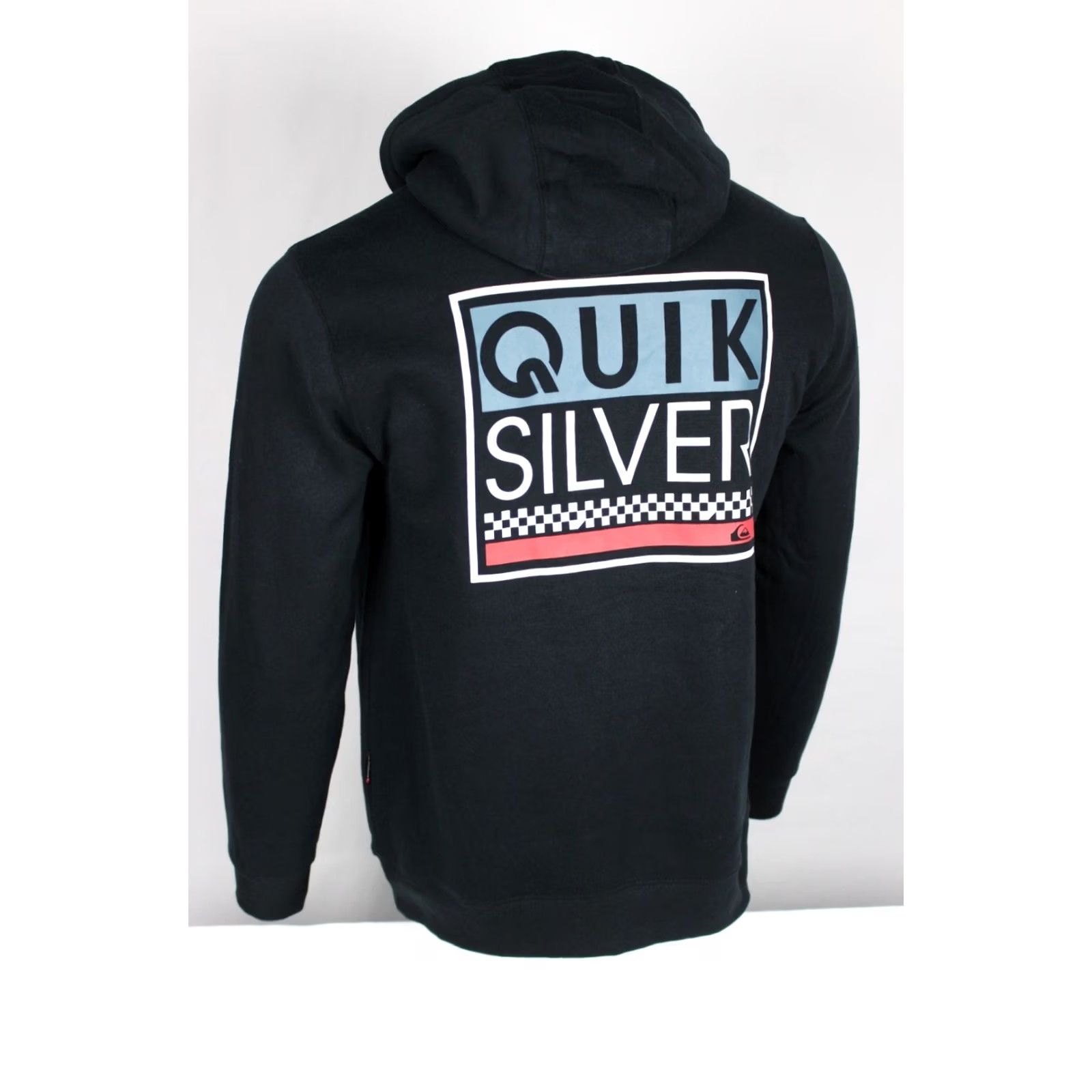 Quiksilver Quiksilver Men's Stacked Box Graphic Hoodie Fleece Sweatshirt M Medium Black Size US M / EU 48-50 / 2 - 2 Thumbnail