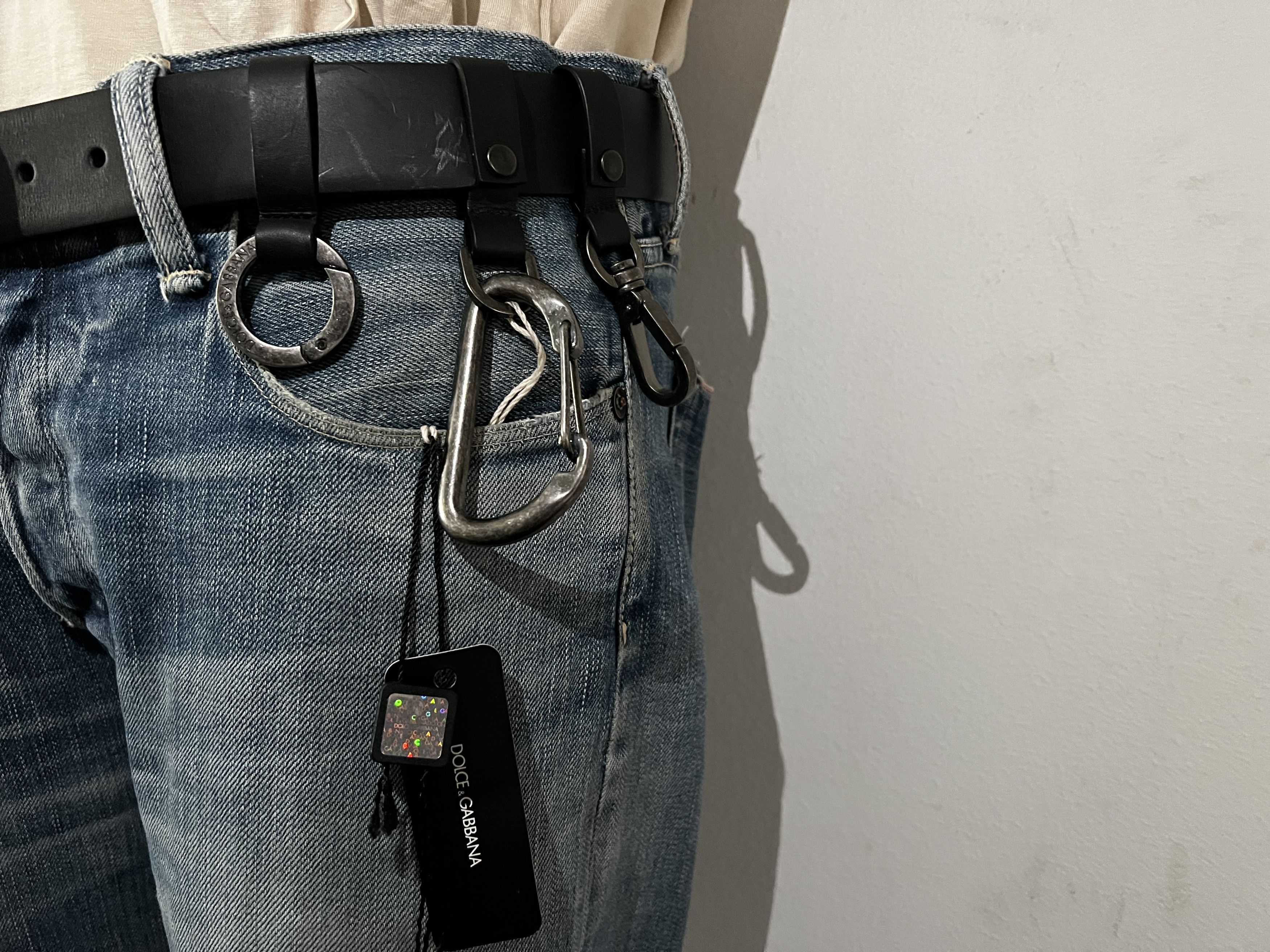 Dolce & Gabbana Leather Belts with Carabiner, Ring , Fastening Size ONE SIZE - 2 Thumbnail