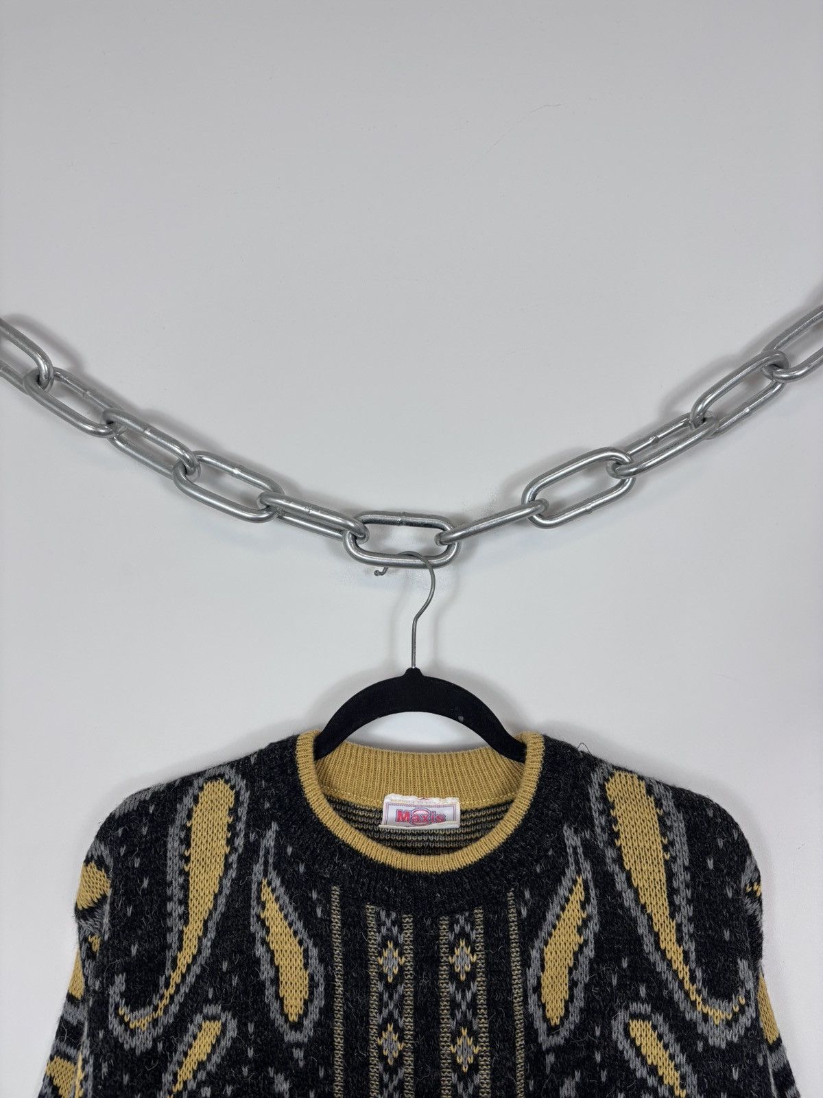 Other Vintage Maxis Paisley Abstract Pattern Wool Knit Sweater Size US M / EU 48-50 / 2 - 3 Thumbnail