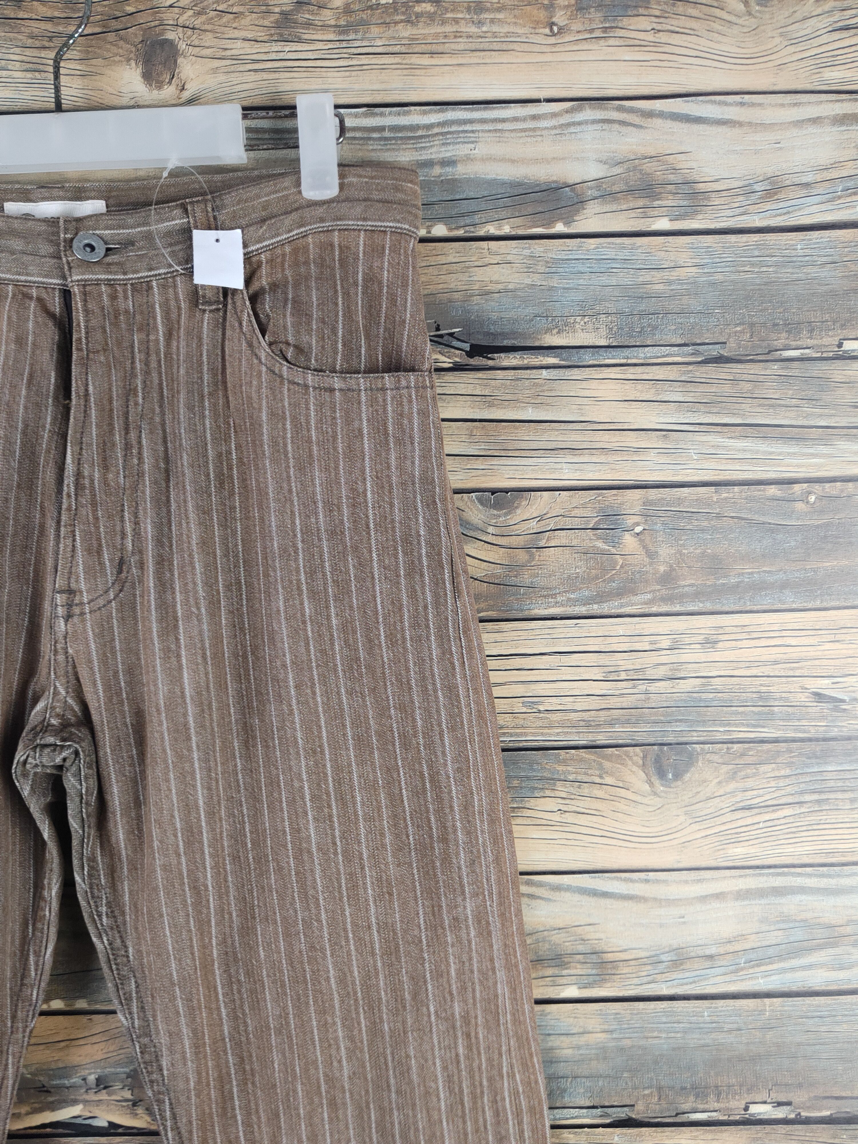 Japanese Brand DL Root Three Brown Multipocket Casual Pants #46-286T Size US 31 - 5 Thumbnail