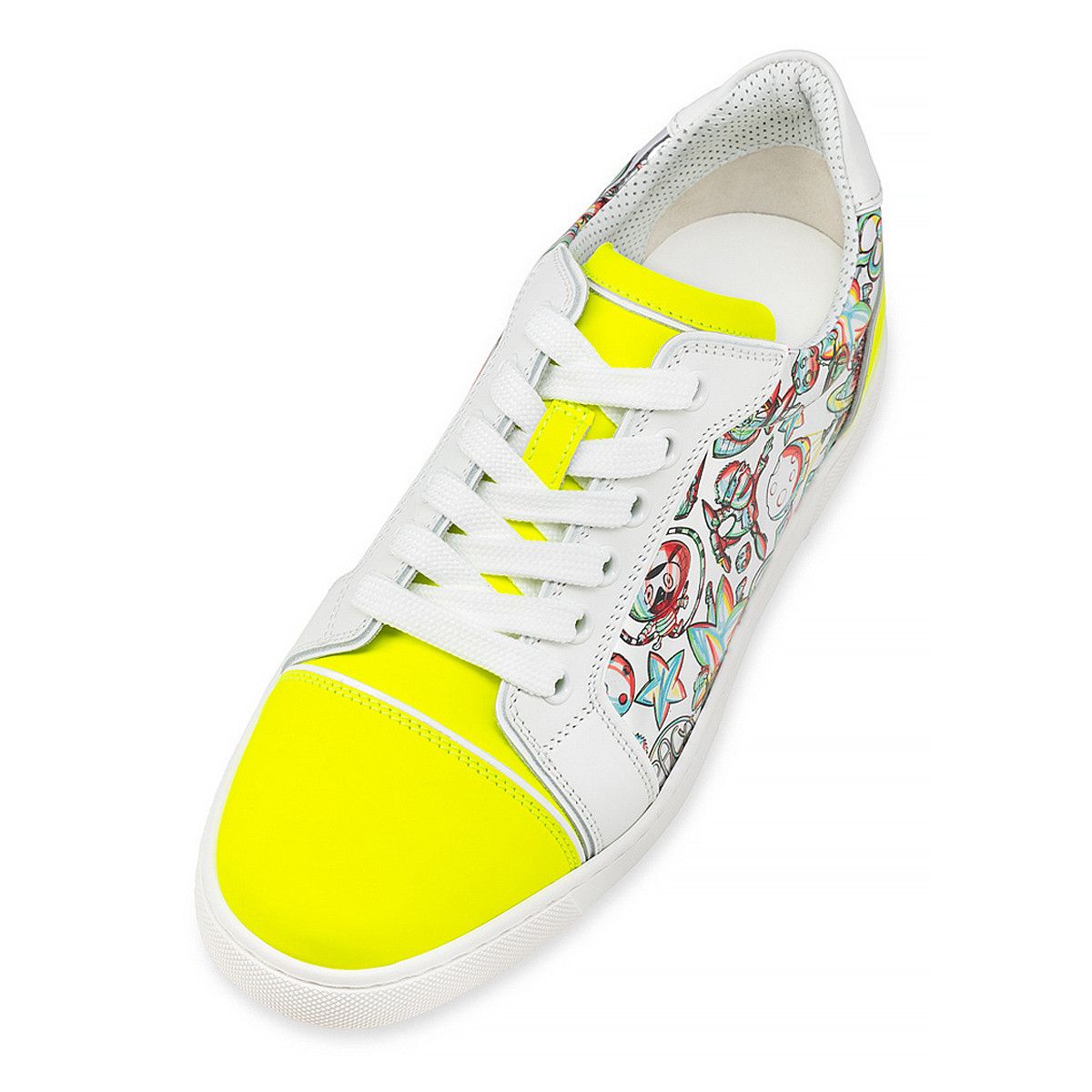 Christian Louboutin o1s1wg110924 Fun Louis Junior Low Top Sneaker in Yellow Size US 11 / EU 44 - 4 Thumbnail