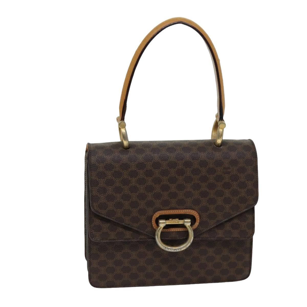 Celine CELINE Macadam Canvas Hand Bag Pvc Brown Size ONE SIZE - 1 Thumbnail