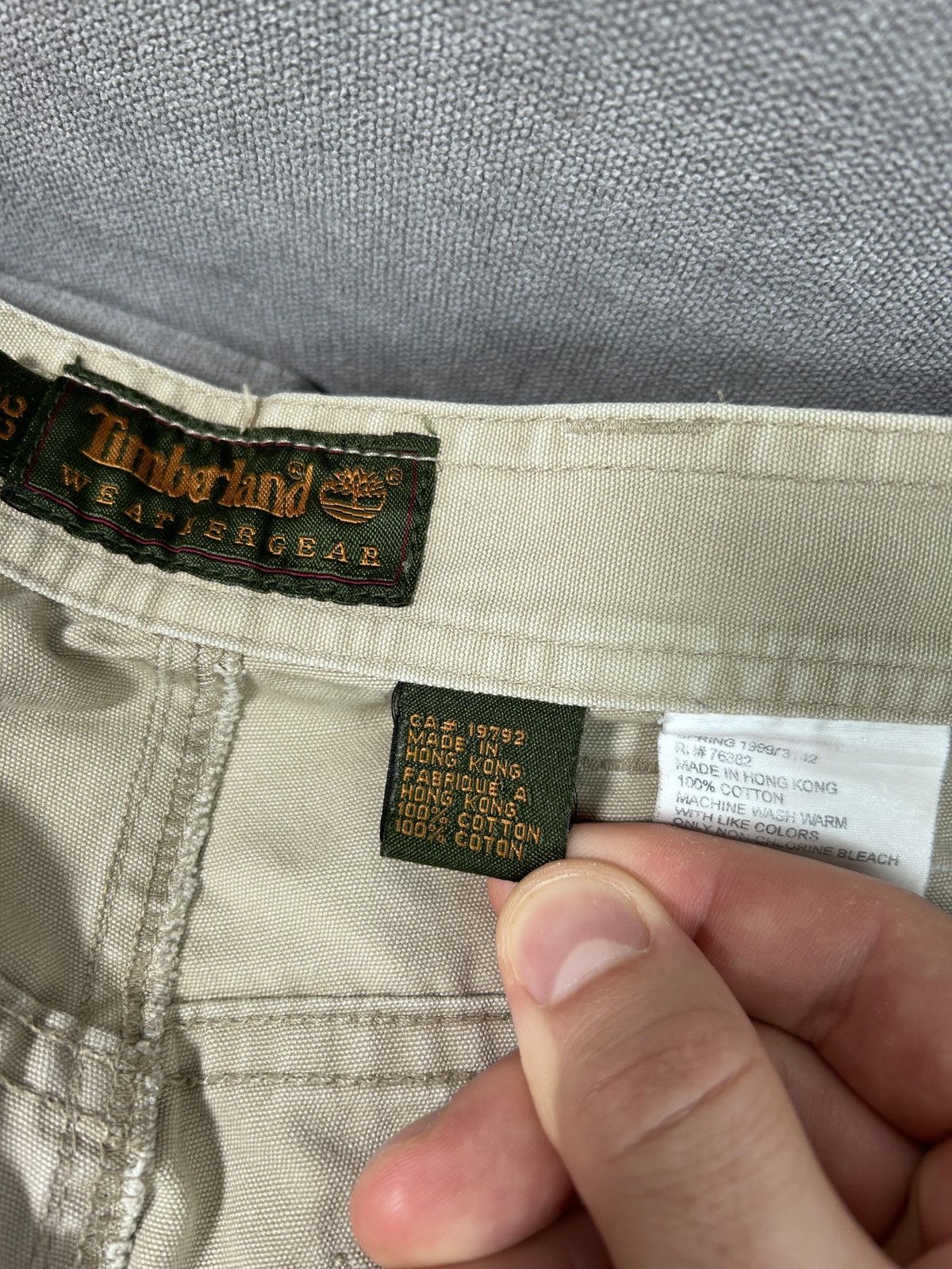 Timberland × Vintage TIMBERLAND CARGO VINTAGE SHORTS MADE IN HONG KONG Size US 31 - 6 Thumbnail