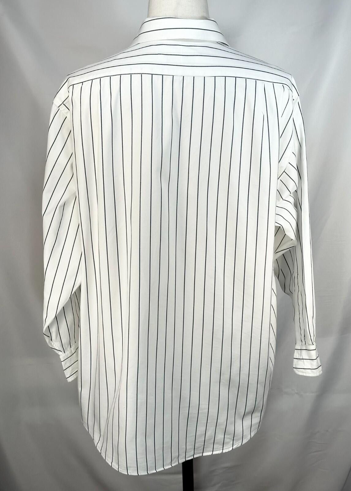 Club Room Club Room Pinpoint Oxford Button Up White Mens XL 17.5/33 Size 44R - 2 Thumbnail