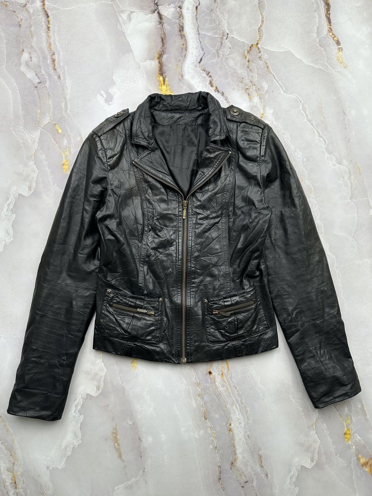 Japanese Brand Vintage Leather Jacket Size S / US 4 / IT 40 - 1 Thumbnail