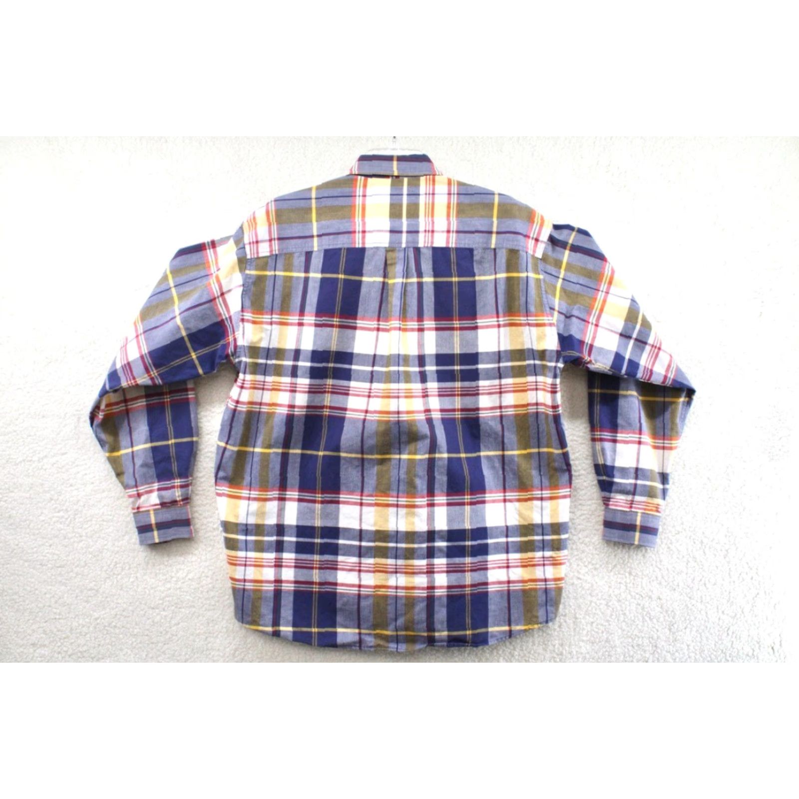 Vintage Cinch Miller Style Shirt Men's Large Blue Plaid Heavy Cotton Cowboy Long Sleeve Shirt Size US L / EU 52-54 / 3 - 6 Thumbnail