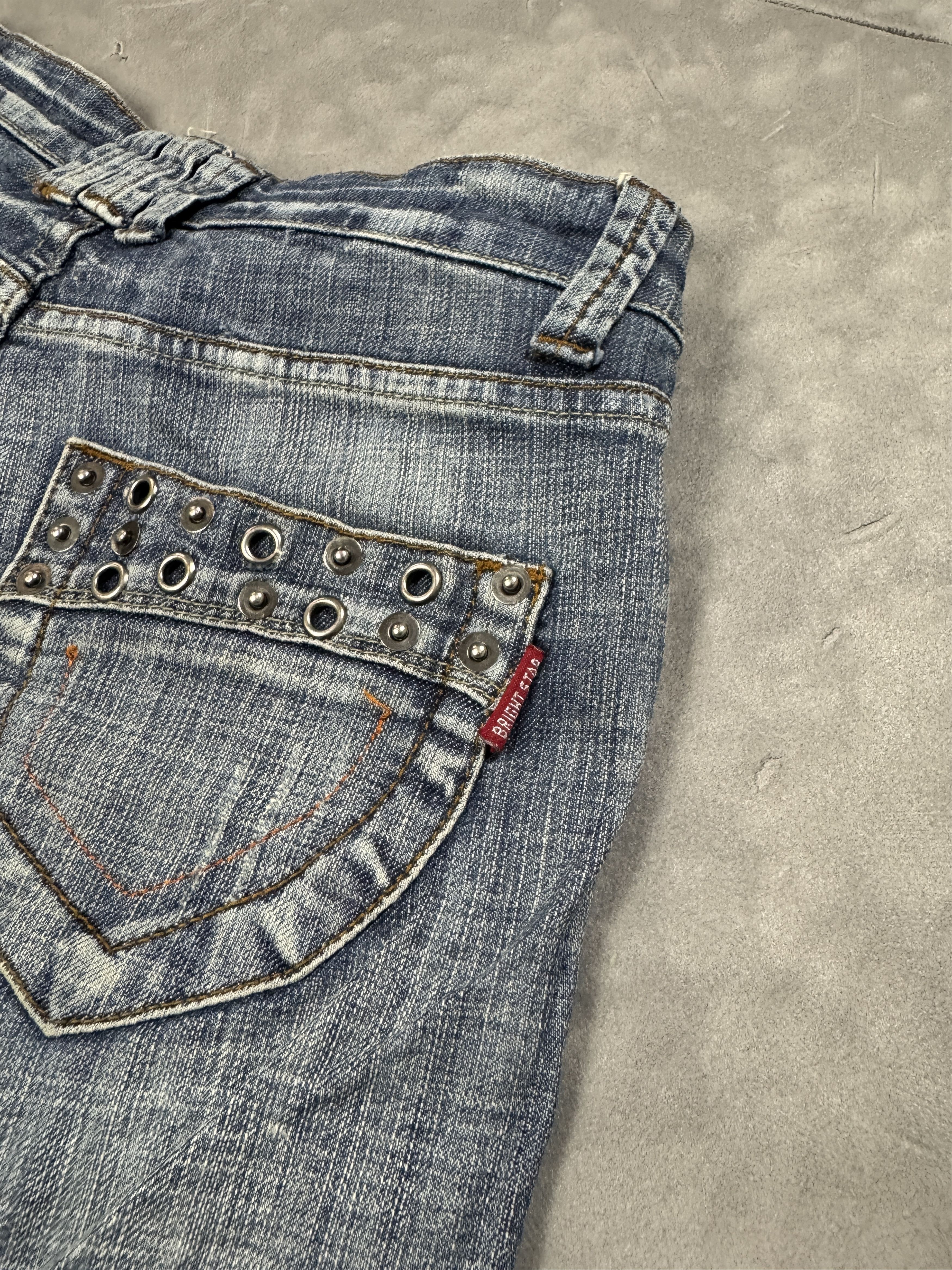 Vintage Vintage y2k denim shorts washed silver parts retro jeans Size 26" / US 2 / IT 38 - 10 Thumbnail