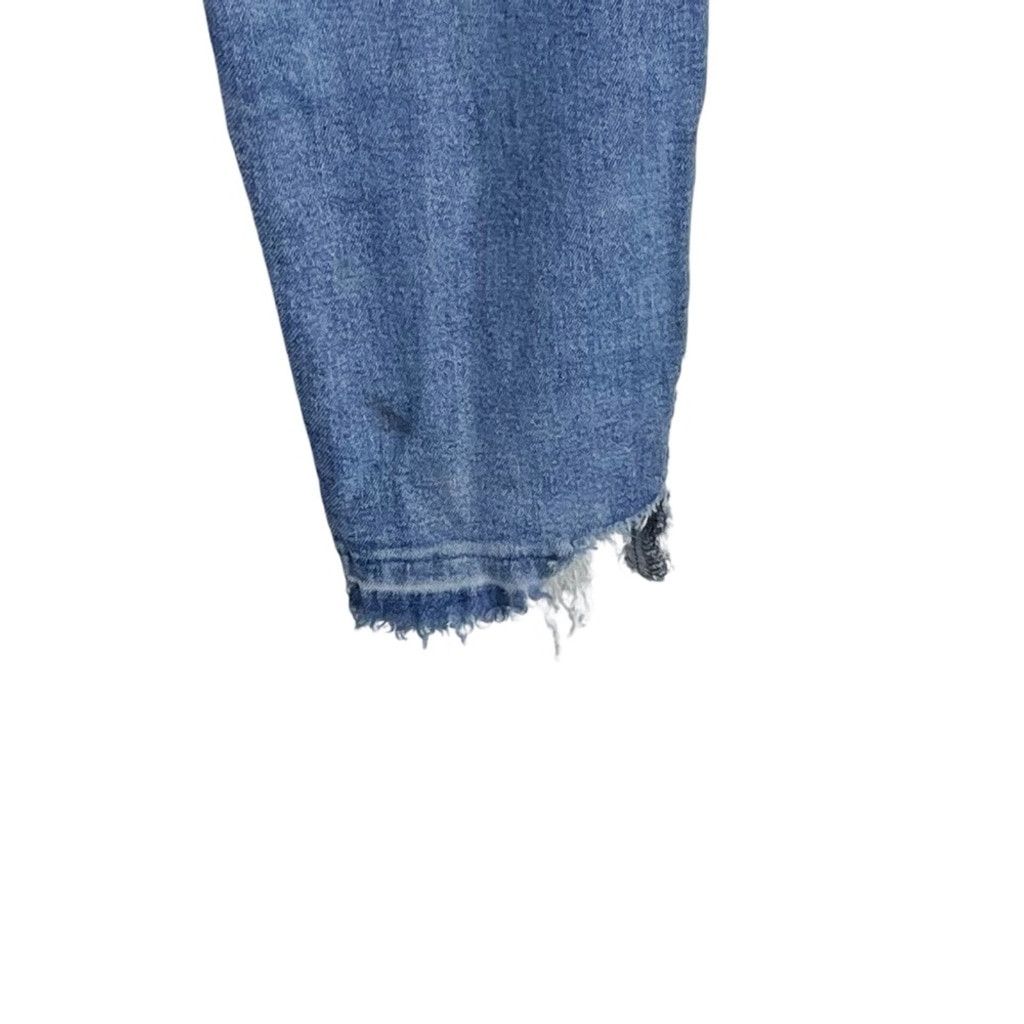 Topshop TOPSHOP Men's Blue Skinny Jeans with Chewed Ankles Petite 34 Size US 34 / EU 50 - 8 Thumbnail
