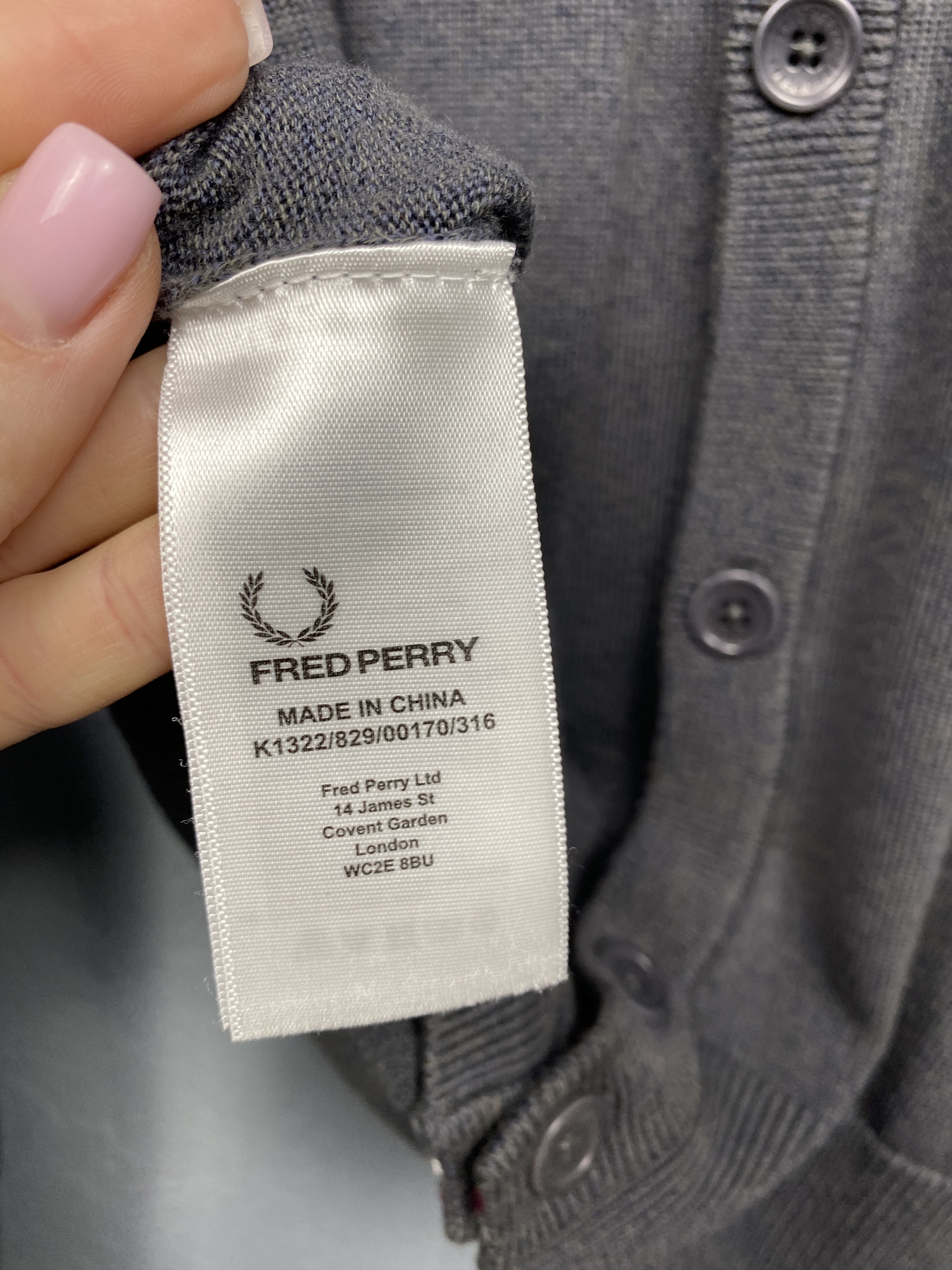 Fred Perry Fred Perry Vintage Mens Wool Cardigan Sweater Size US S / EU 44-46 / 1 - 5 Thumbnail