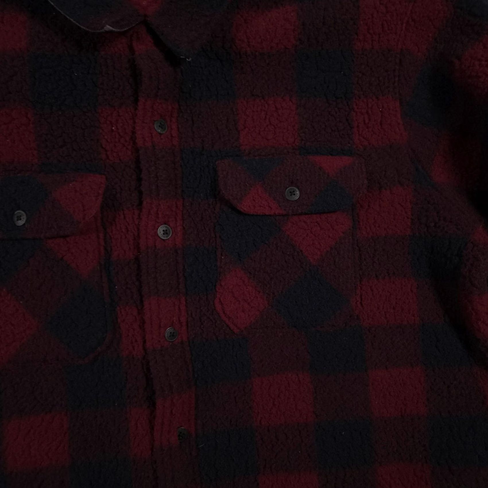 Wrangler VINTAGE Wrangler Jacket Mens XL Red Black Buffalo Plaid Fleece Sherpa Shacket Size US XL / EU 56 / 4 - 3 Thumbnail