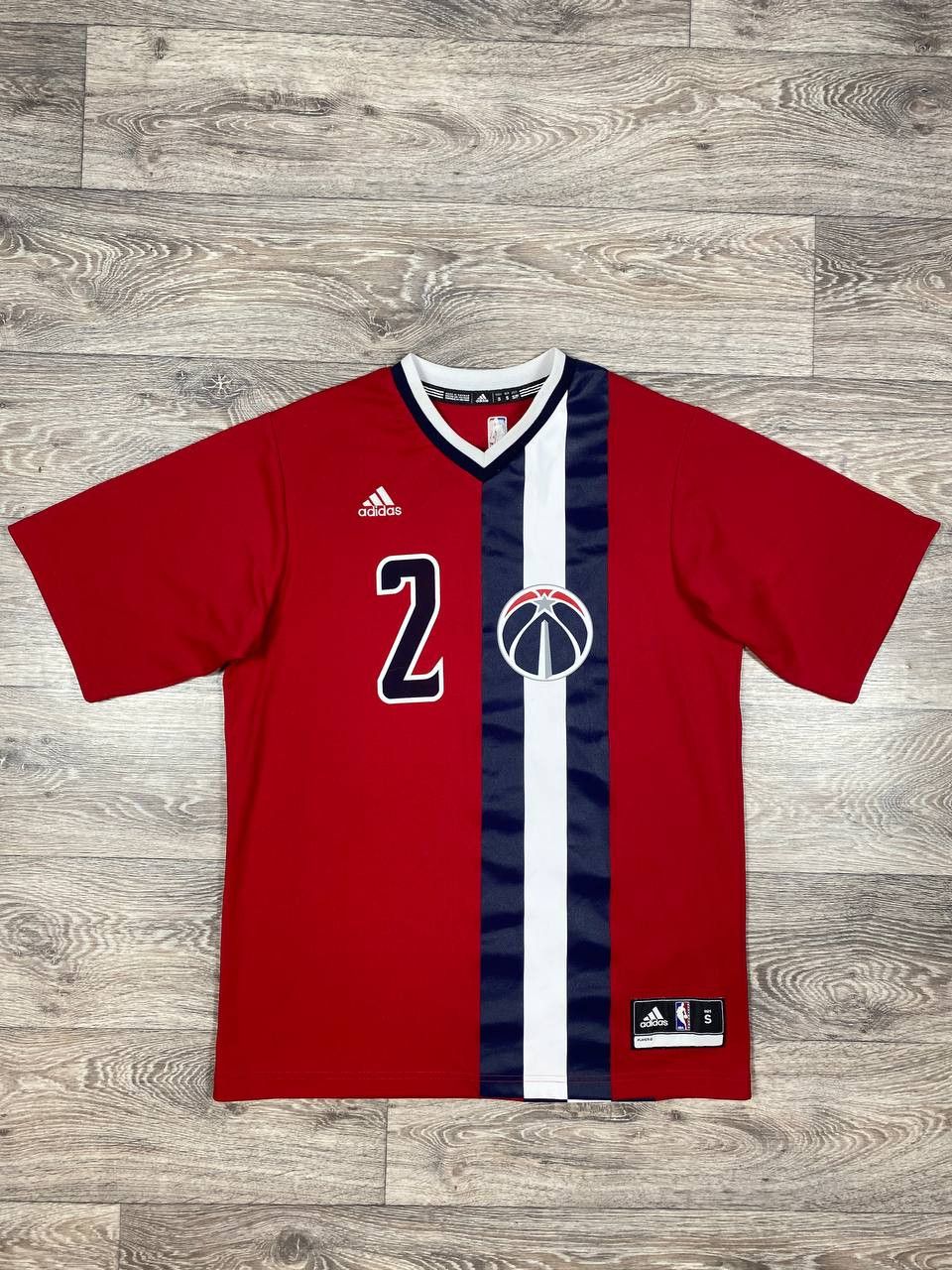 NBA JERSEY JOHN WALL WASHINGTON WIZARDS ADIDAS SLEEVED SHIRT