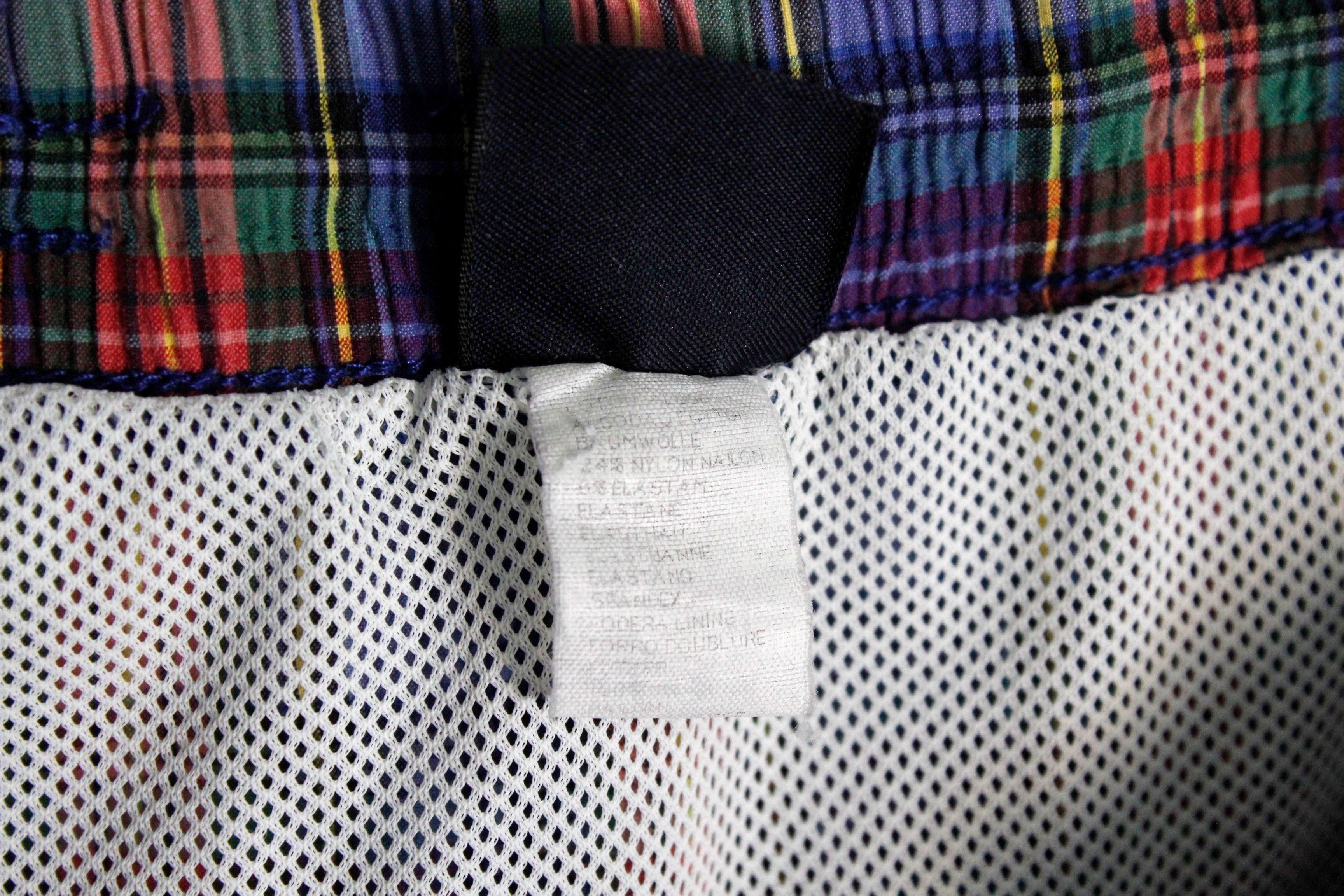 Paul & Shark Vintage Paul & Shark Yachting Logo Tartan Check Swim Shorts Size US 34 / EU 50 - 7 Thumbnail