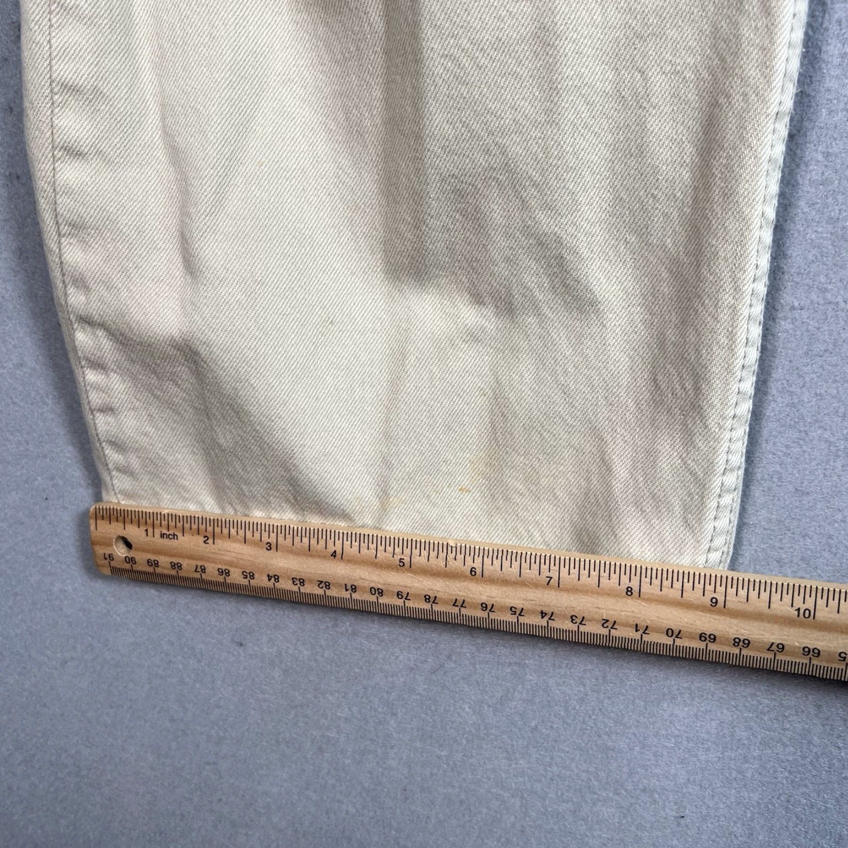 Levi's Levi's 505 Jeans Beige Adult 42 x 30 Regular Fit Mens Denim Size US 42 / EU 58 - 5 Thumbnail