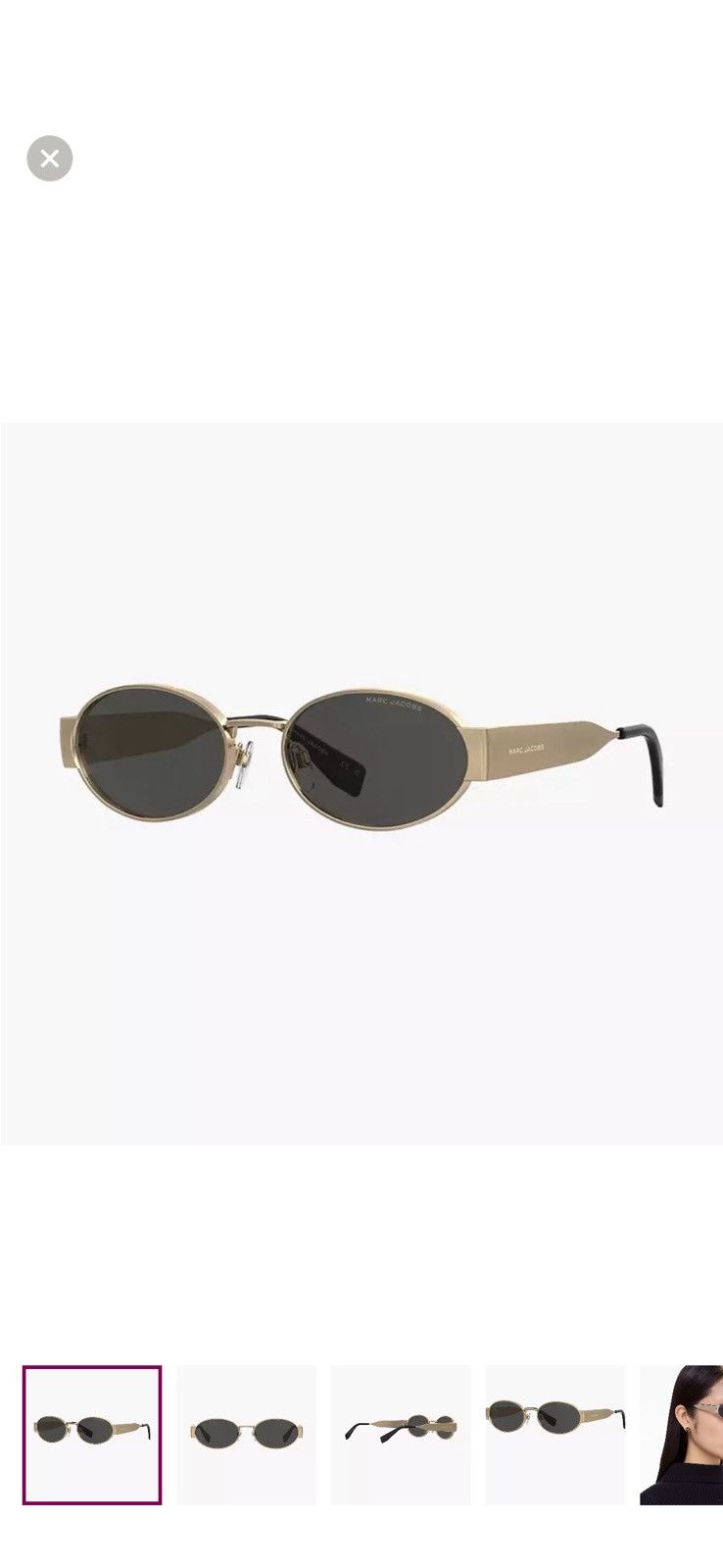 Marc Jacobs Marc Jacobs Classic Logo Round Sunglasses Size ONE SIZE - 1 Thumbnail