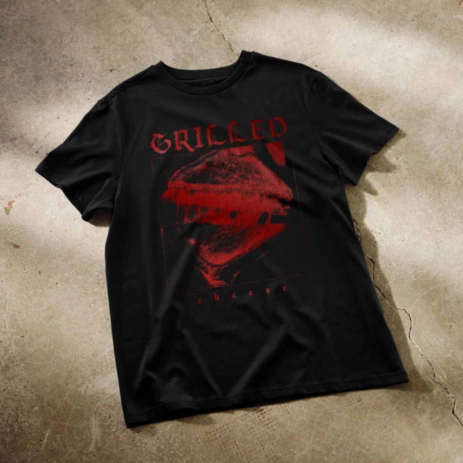 Japanese Brand Grilled cheese hardcore t-shirt, funny music t-shirts Size US L / EU 52-54 / 3 - 1 Thumbnail