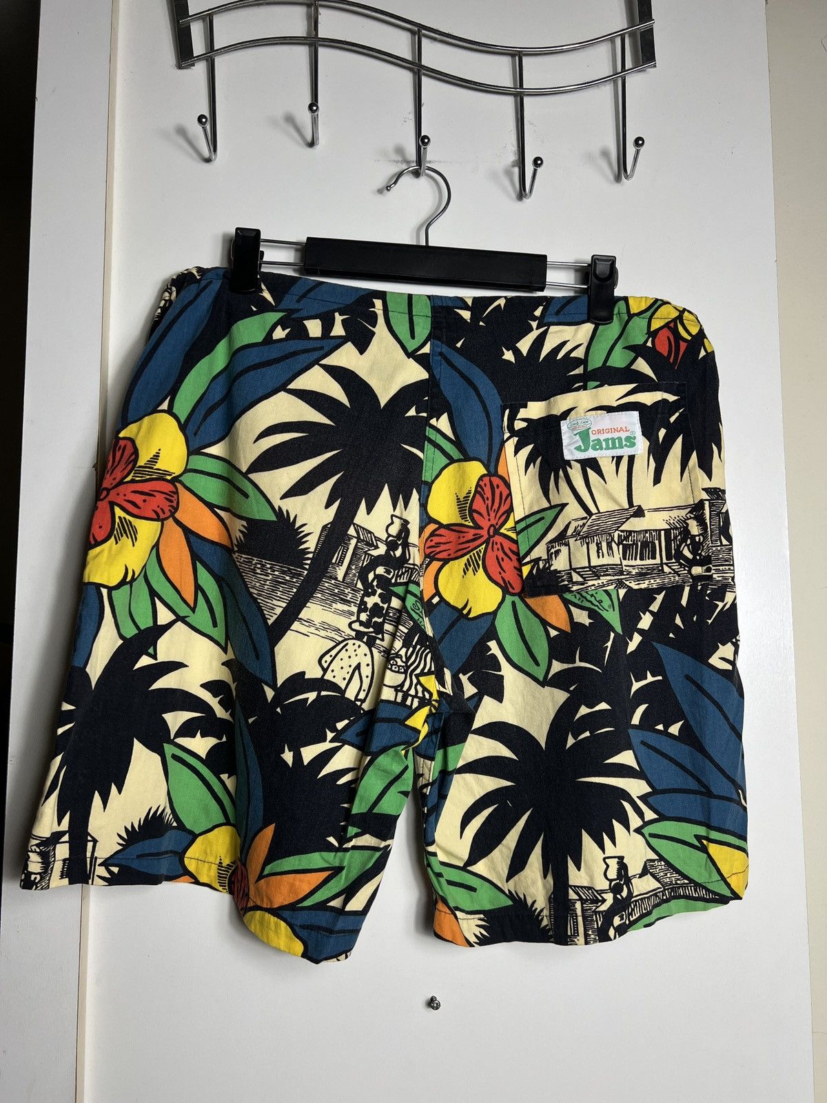 Vintage 🔥🔥🔥Jams Surfline Hawaii Fullprint Short Pant Made in Usa Size US 34 / EU 50 - 2 Thumbnail