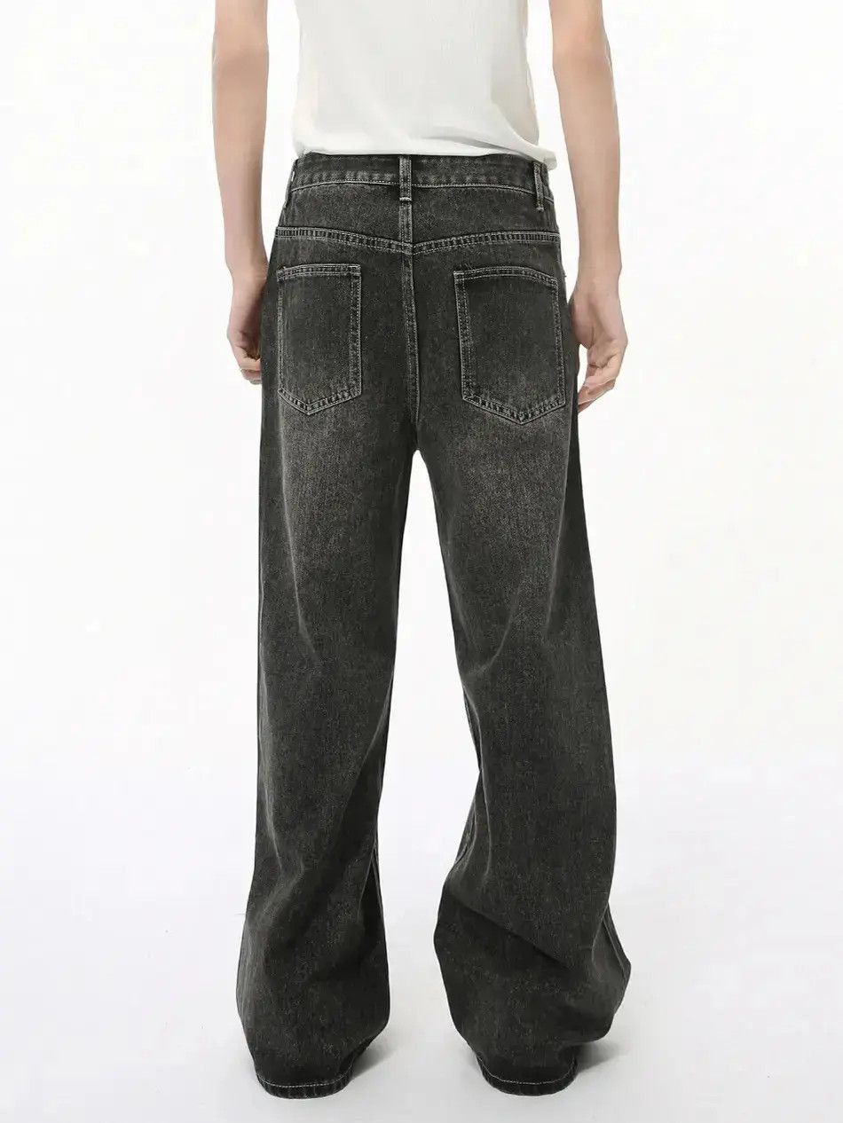 Japanese Brand Retro straight tube loose casual jeans Size US 32 / EU 48 - 3 Thumbnail