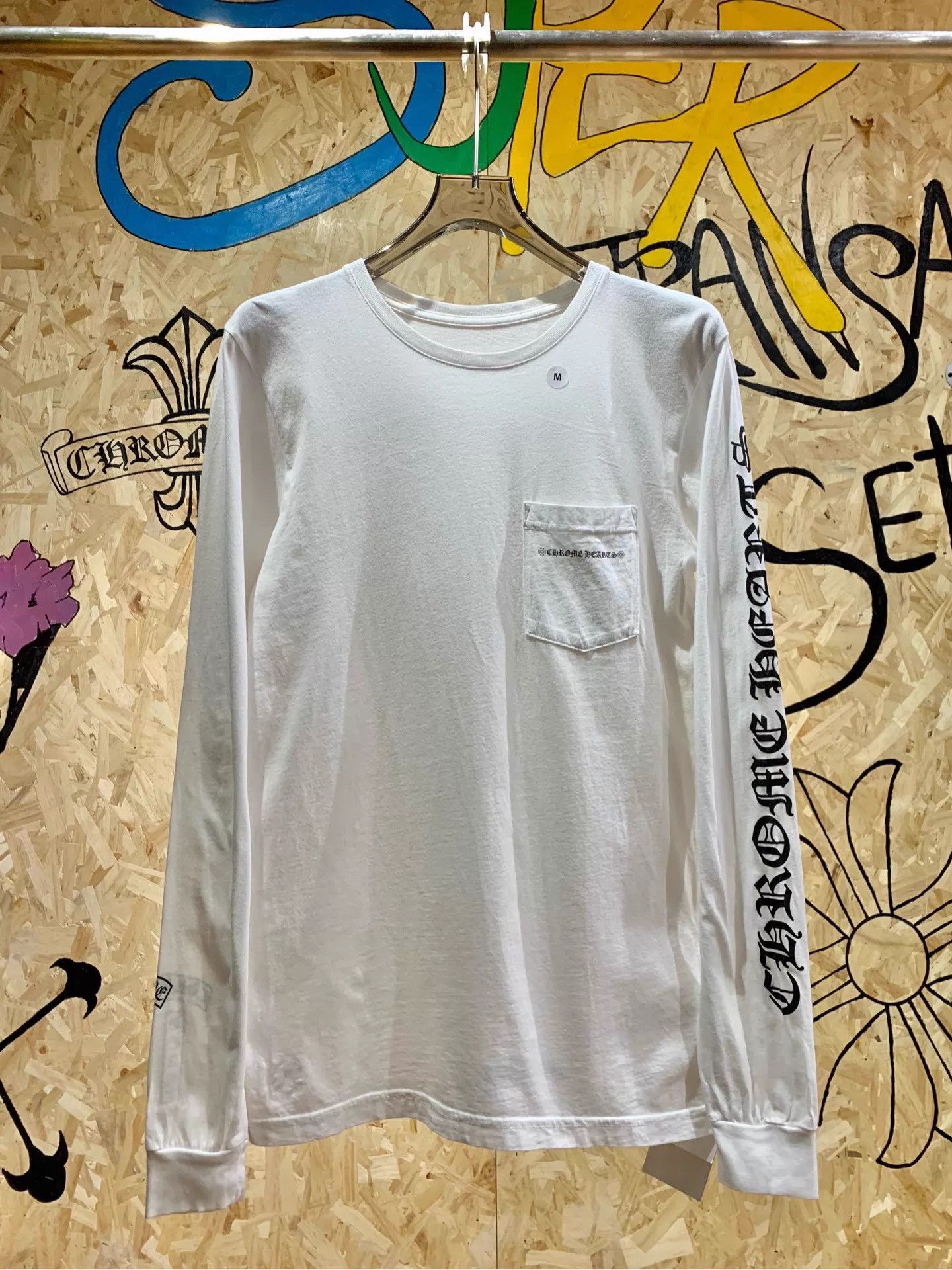Chrome Hearts Chrome Hearts LS Tee Tbar & Back Dirty Words Size US M / EU 48-50 / 2 - 1 Thumbnail