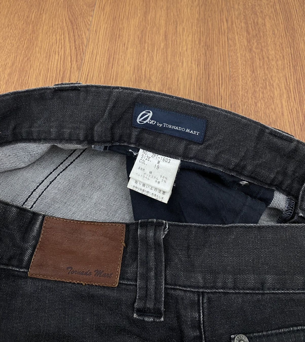 If Six Was Nine × Le Grande Bleu (L.G.B.) × Tornado Mart Tornado mart black grey coated jeans Size US 30 / EU 46 - 5 Thumbnail