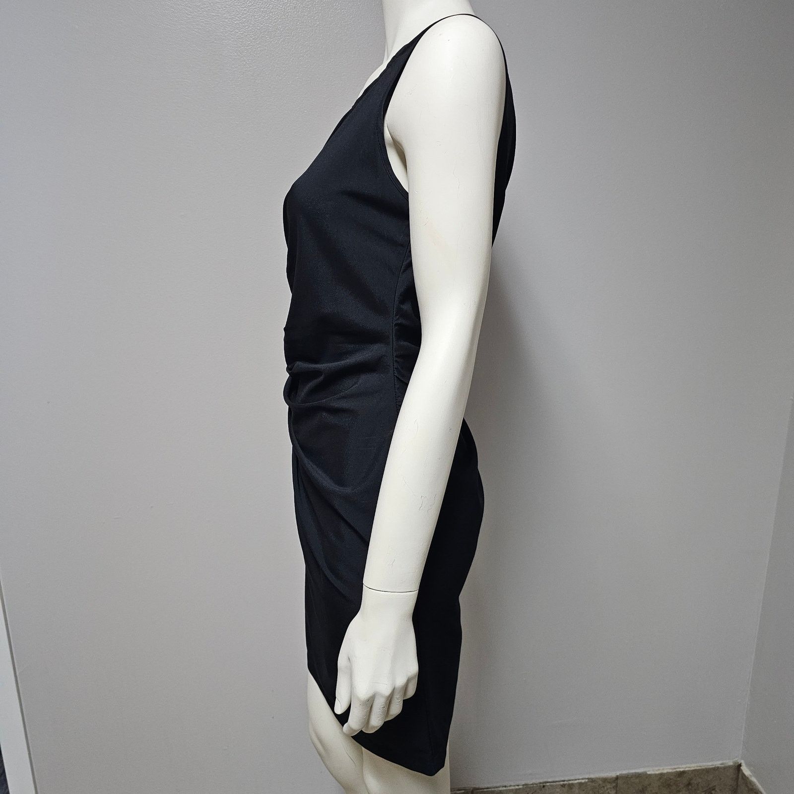 Other Jean Claude Pierlot ROME Ruffle Black Satin Dress Size Small Size S / US 4 / IT 40 - 4 Thumbnail