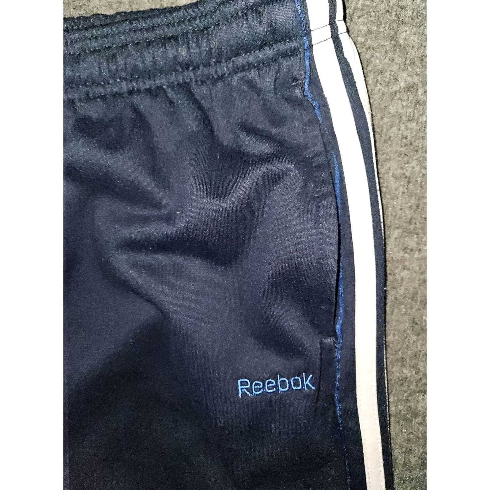 Reebok Reebok Sweatpants Men's XL Navy Blue Striped Drawstring Egypt Running Activewear Sports Size US 36 / EU 52 - 4 Thumbnail