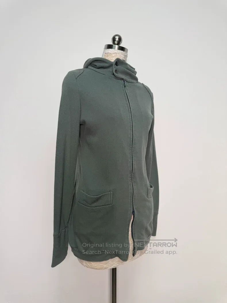 Yohji Yamamoto YOHJI YAMAMOTO Greenish Grey Zip-Up Hooded Sweatshirt Jack Size US L / EU 52-54 / 3 - 3 Thumbnail