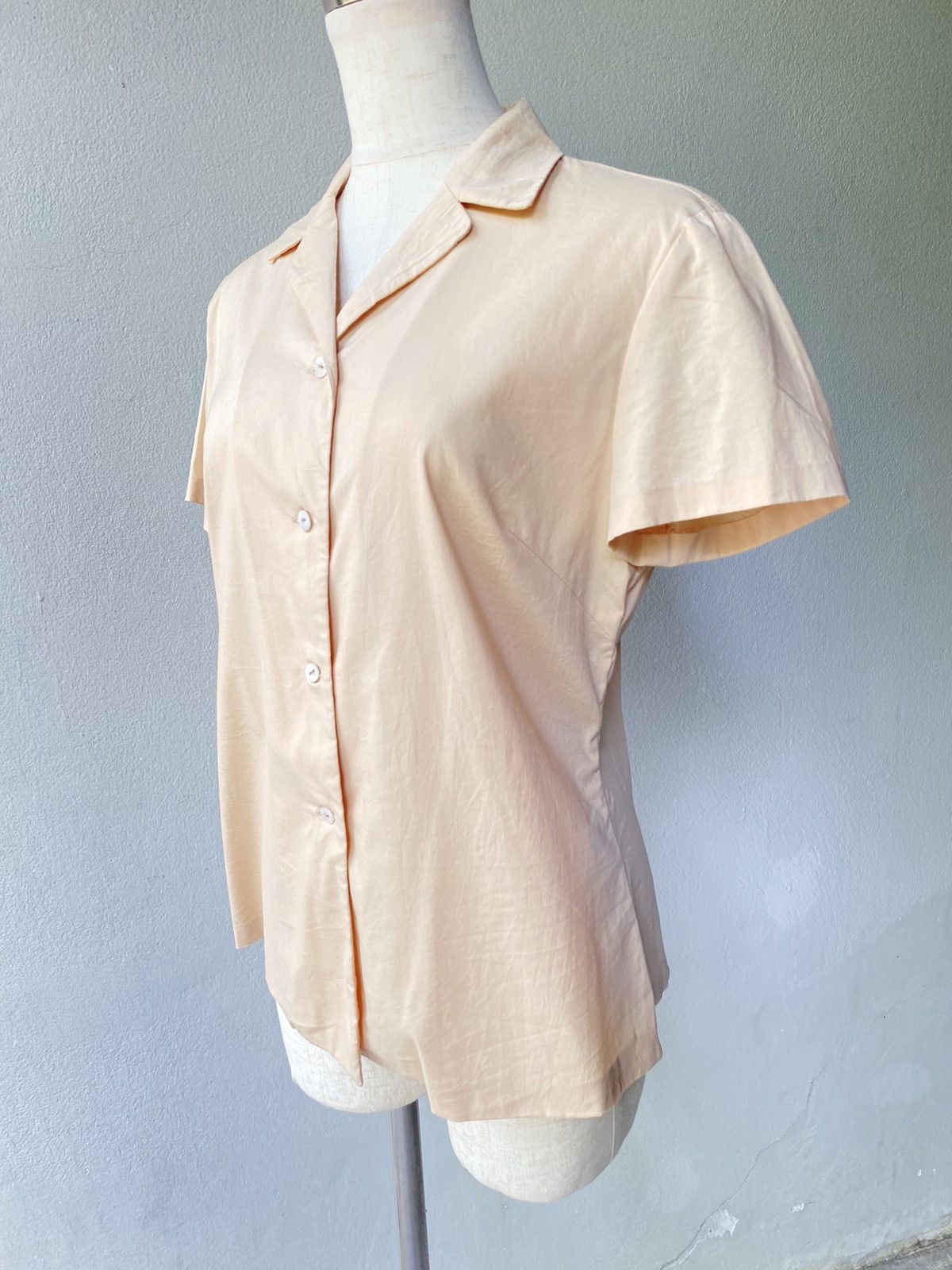 Jil Sander JILSANDER beige blouse shirt Size M / US 6-8 / IT 42-44 - 3 Thumbnail