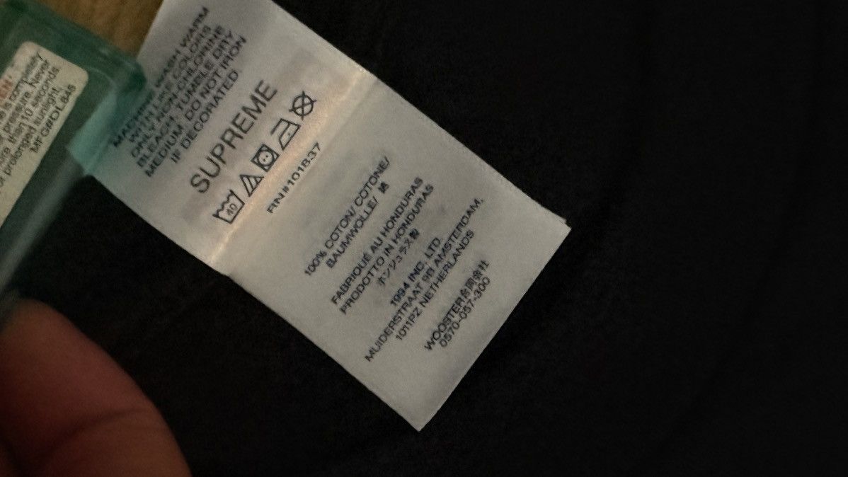 Supreme Supreme Arabic Box Logo Tee Color: navy Size US M / EU 48-50 / 2 - 5 Thumbnail
