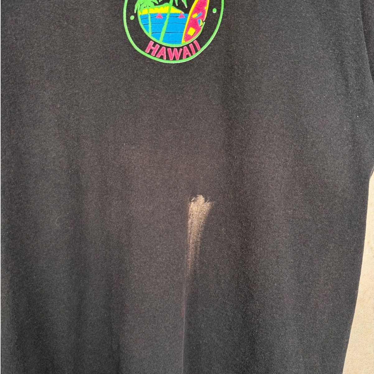 Vintage VTG 90s Hawaii Beach Club T Shirt Sz XL Black Single Stitch Size US XL / EU 56 / 4 - 8 Thumbnail