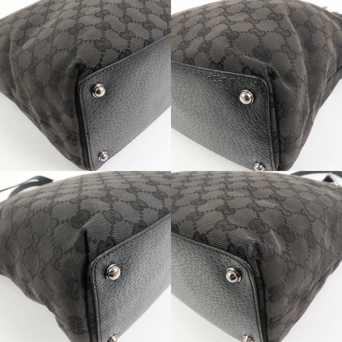 Gucci Gucci GG Canvas Tote Black Size ONE SIZE - 5 Thumbnail