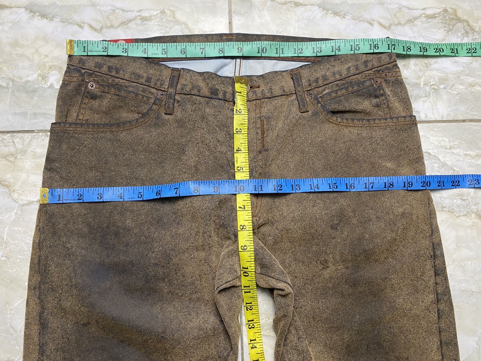 Japanese Brand 🇯🇵 Japanese Brand Blueway Leather Jeans Size US 34 / EU 50 - 20 Thumbnail