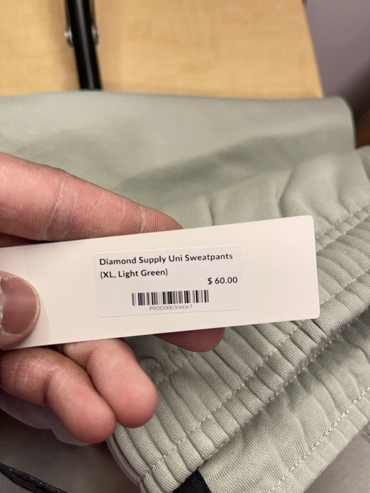 Diamond Supply Co. Diamond Supply Uni Sweatpants – XL, Light Green Size US 42 / EU 58 - 3 Thumbnail