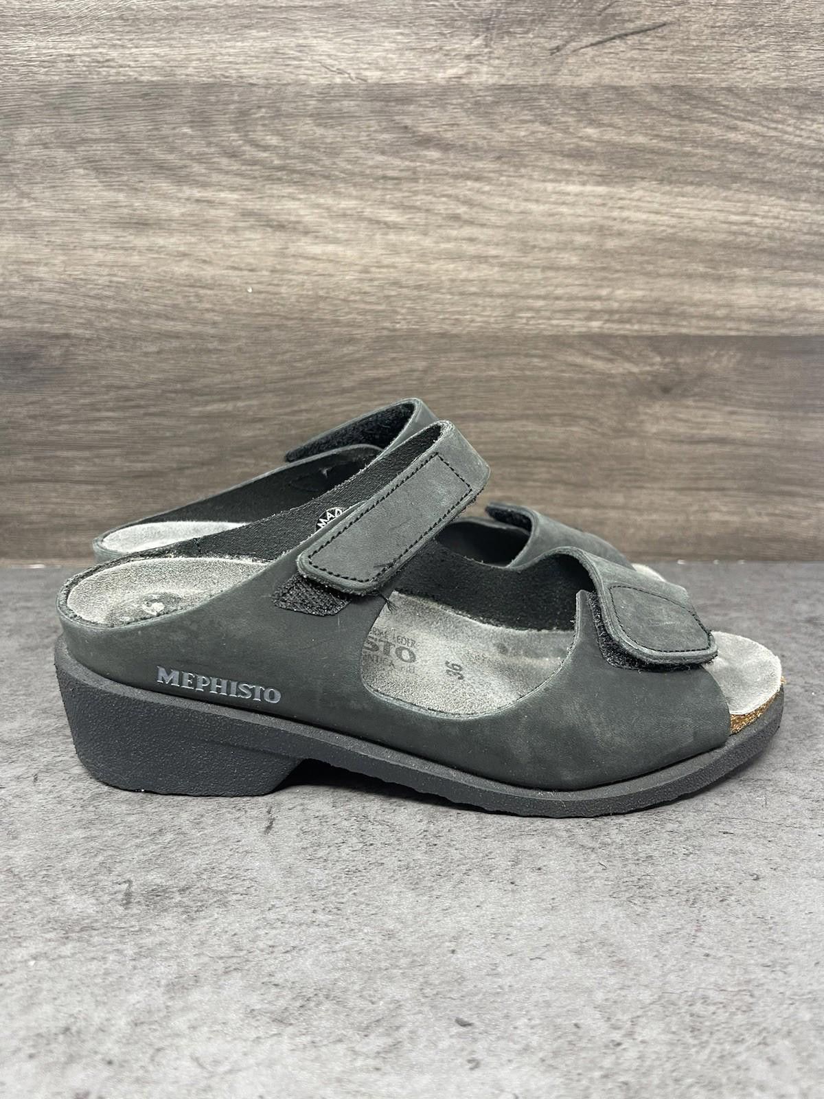 Mephisto Mephisto Sandals Womens Size 6 (36) Black Leather Size US 6 / IT 36 - 6 Thumbnail