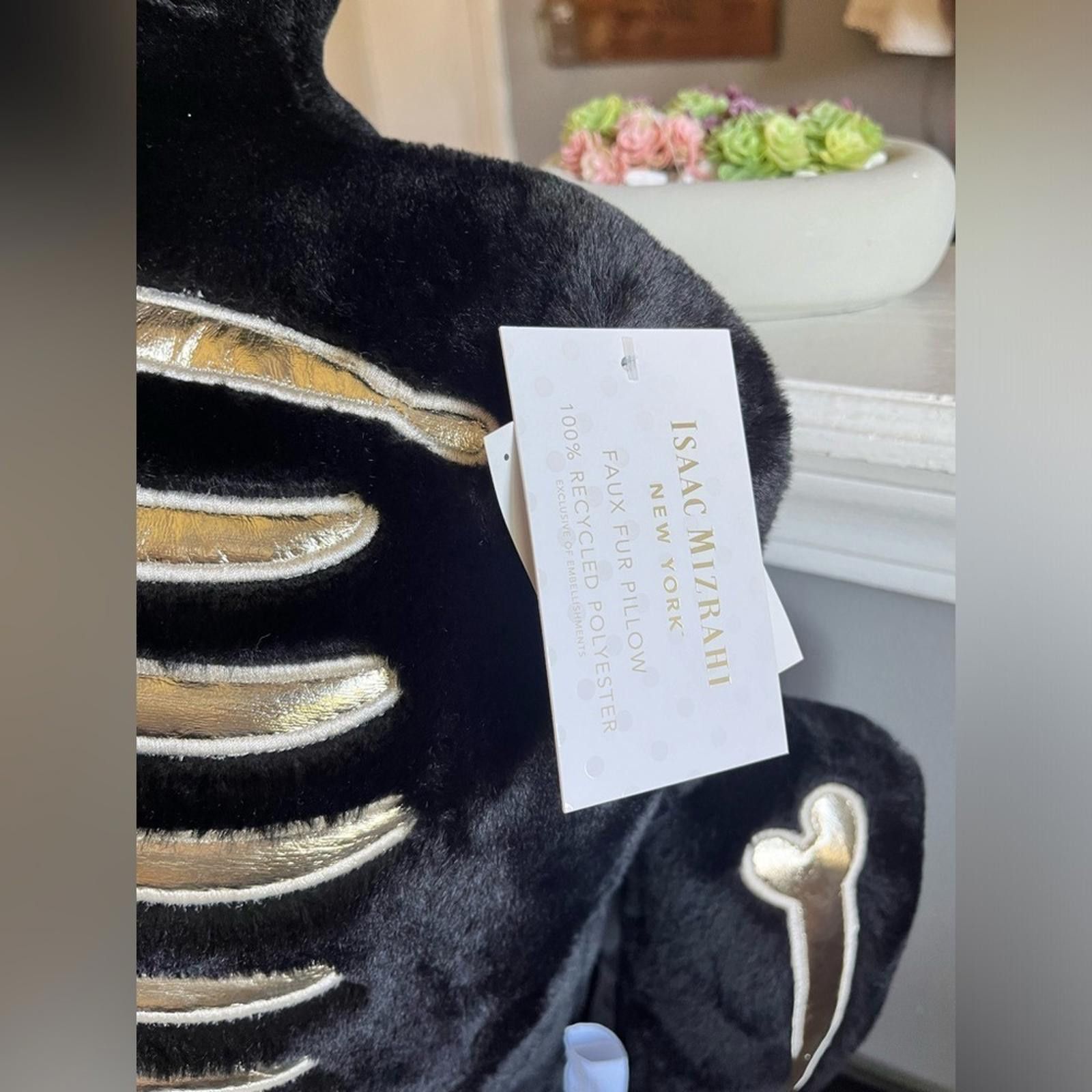 Isaac Mizrahi Isaac Mizrahi Black And Gold Skeleton Body Pillow NWT Size ONE SIZE - 4 Thumbnail