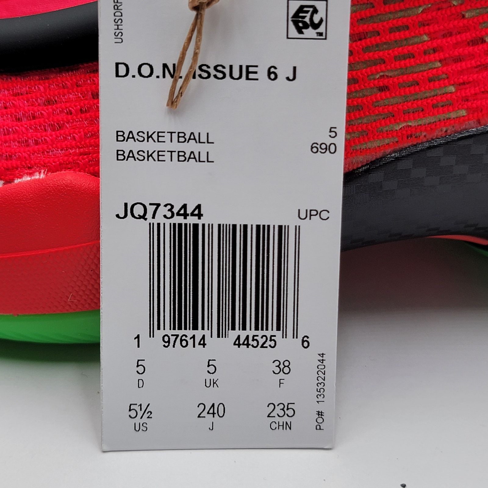 Adidas Adidas D.O.N. Issue #6 Big Apple Red Green Sneakers - Sz 5.5 Size US 5.5 / EU 38 - 9 Thumbnail