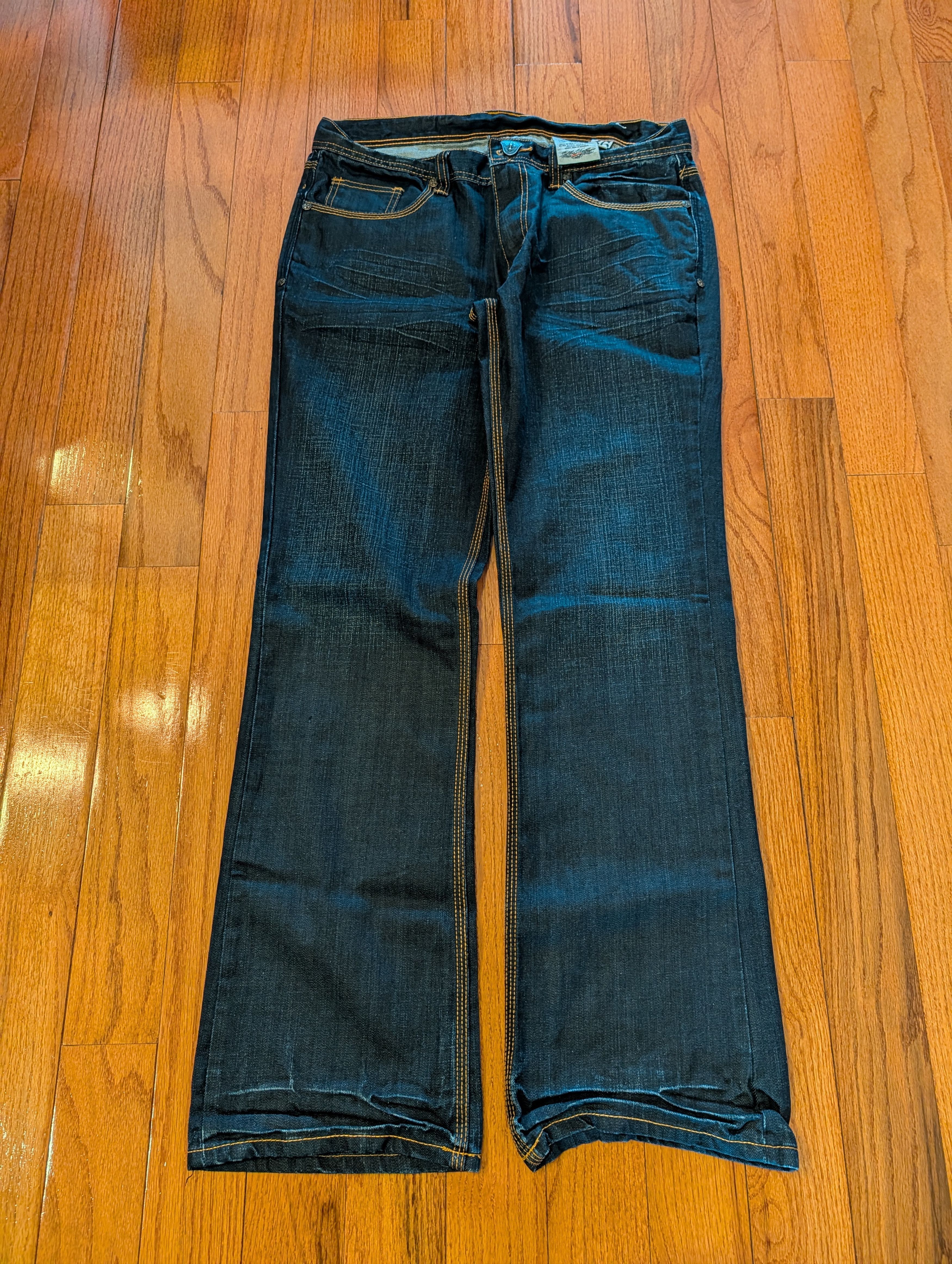 Black Label VTG Black Label Denim Jeans Relaxed Straight Leg Men's 36x34 Size US 36 / EU 52 - 8 Thumbnail