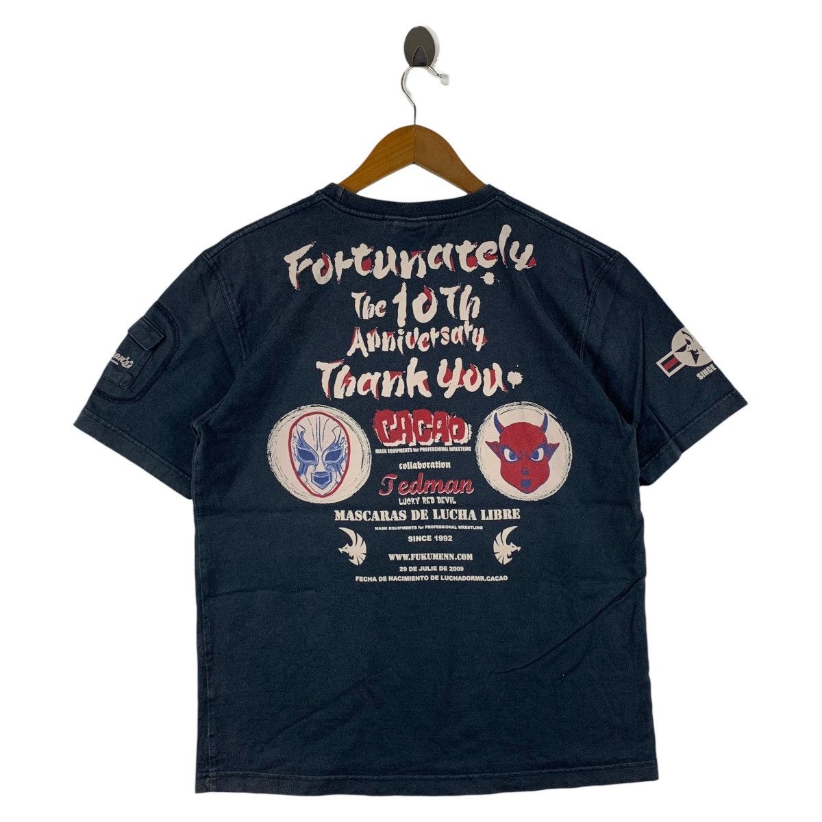 Tedman VTG Tedman x Mister Cacao "Fukumen Mania" Graphic Tee Size US M / EU 48-50 / 2 - 4 Thumbnail