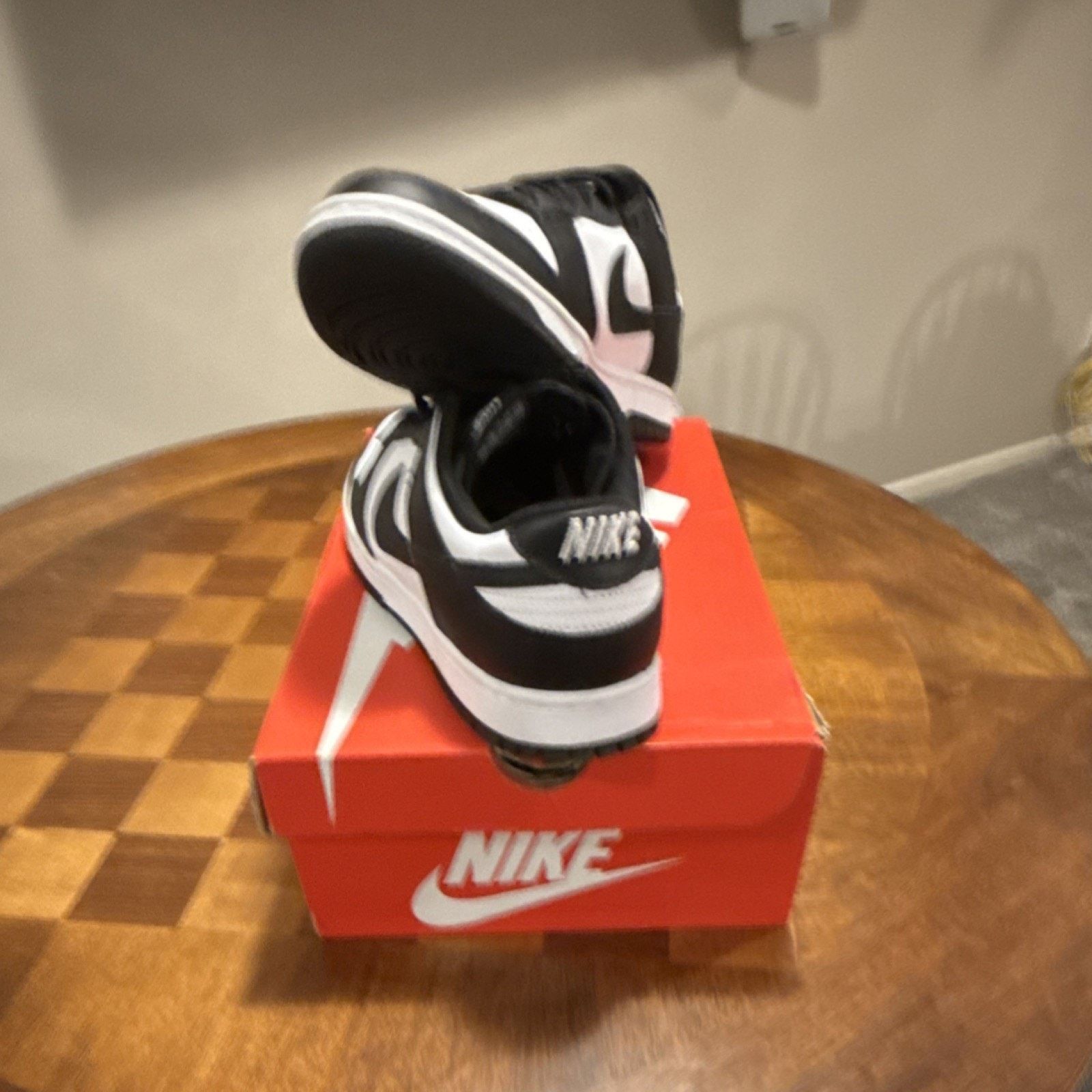 Nike Nike Dunk Low Retro White Black Panda Size US 11.5 / EU 44-45 - 4 Thumbnail