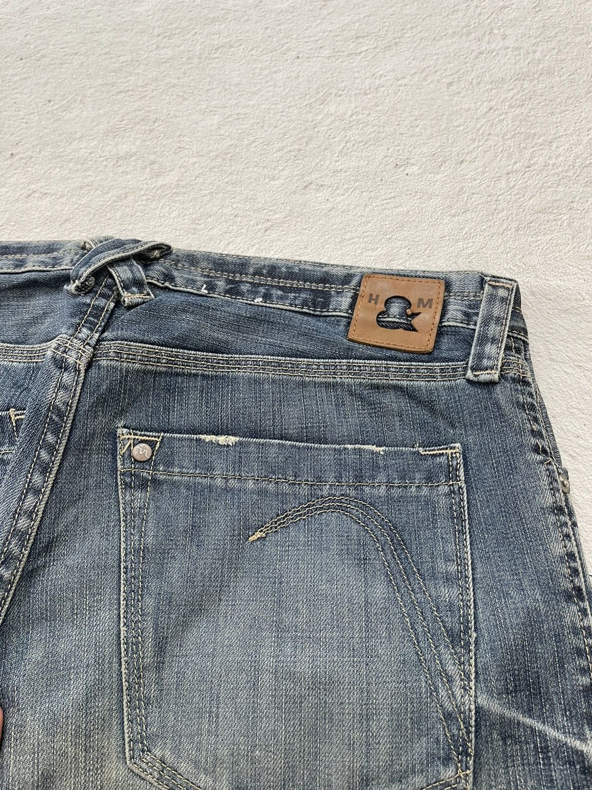 Japanese Brand 2000s Zara Button Fly Denim Baggy Jeans Y2K Size US 33 - 5 Thumbnail