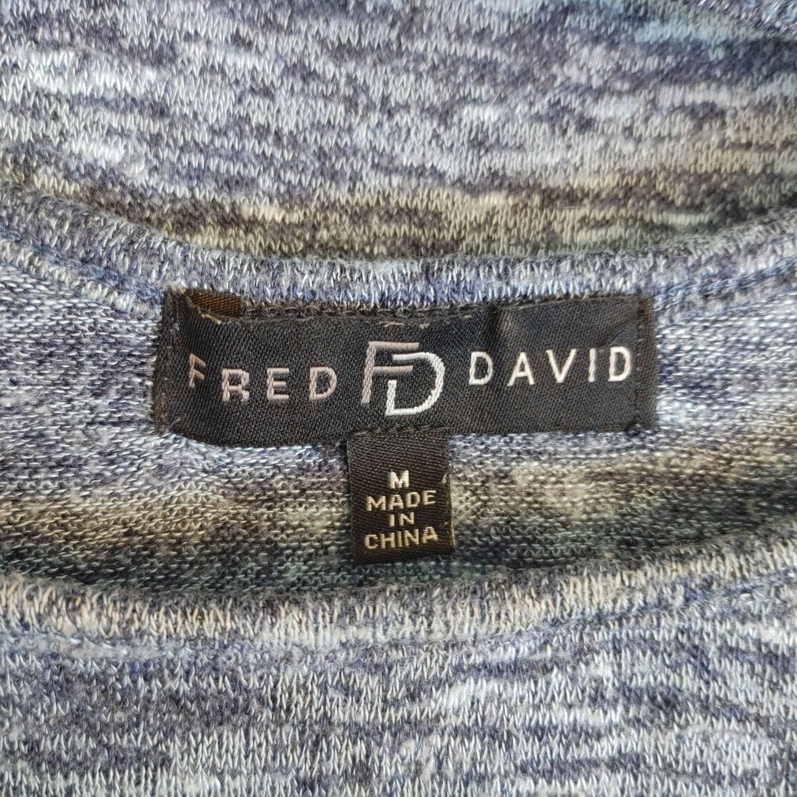 Other Fred David Womens M Blue/Gray "Live Your Dreams" Long Sleeve Size M / US 6-8 / IT 42-44 - 3 Thumbnail