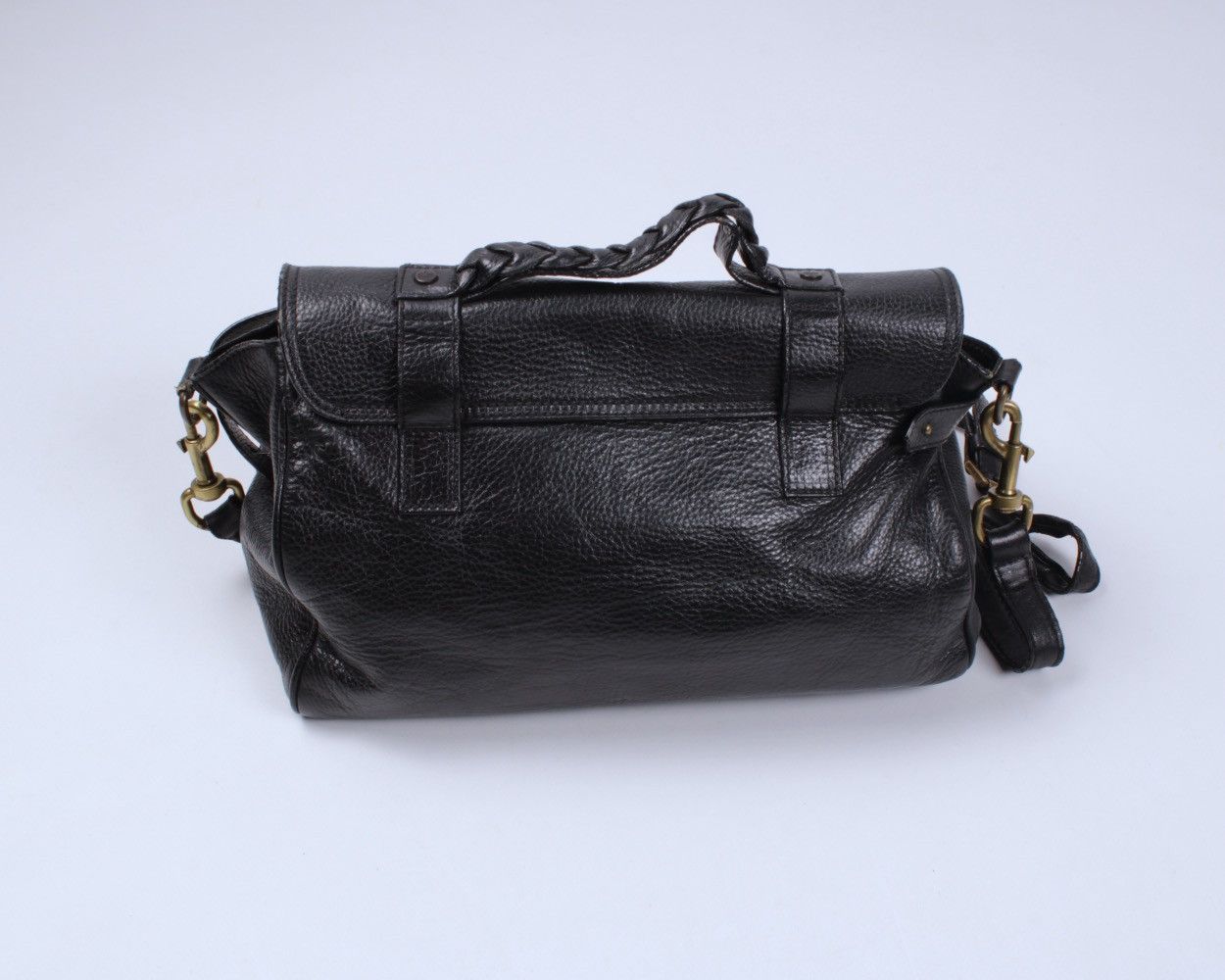 Designer × Mulberry MULBERRY Alexa Leather Black Handle Shoulder Bag 390207 Size ONE SIZE - 4 Thumbnail