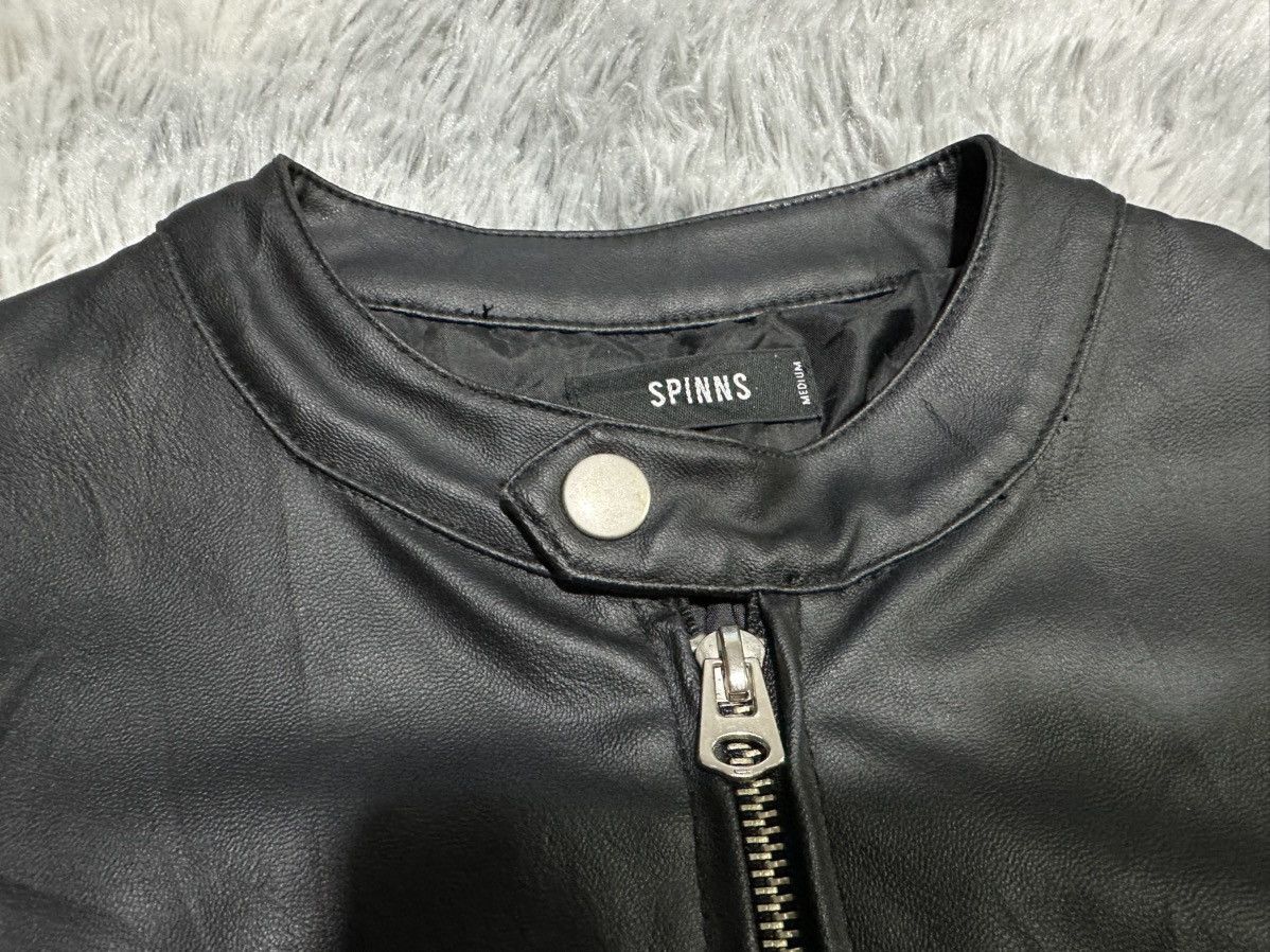 Japanese Brand 🔥Sick Y2K Spinns Faux Leather Biker Jacket Goth Punk Size US M / EU 48-50 / 2 - 5 Thumbnail