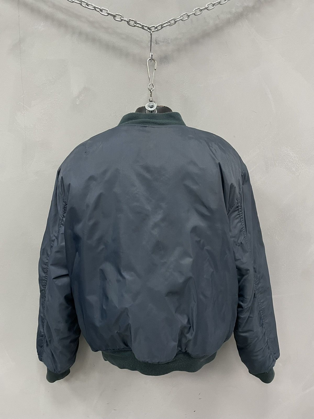 Alpha Industries Vintage Blue MA-1 Bomber balenciaga style Jacket Military Size US L / EU 52-54 / 3 - 7 Thumbnail