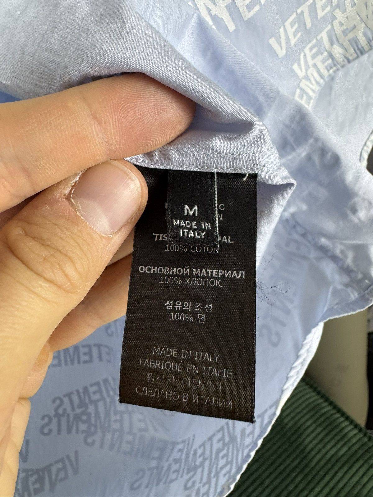 Vetements 835$ Vetements Oversized Stamped logo shirt streetwear hype Size US M / EU 48-50 / 2 - 5 Thumbnail