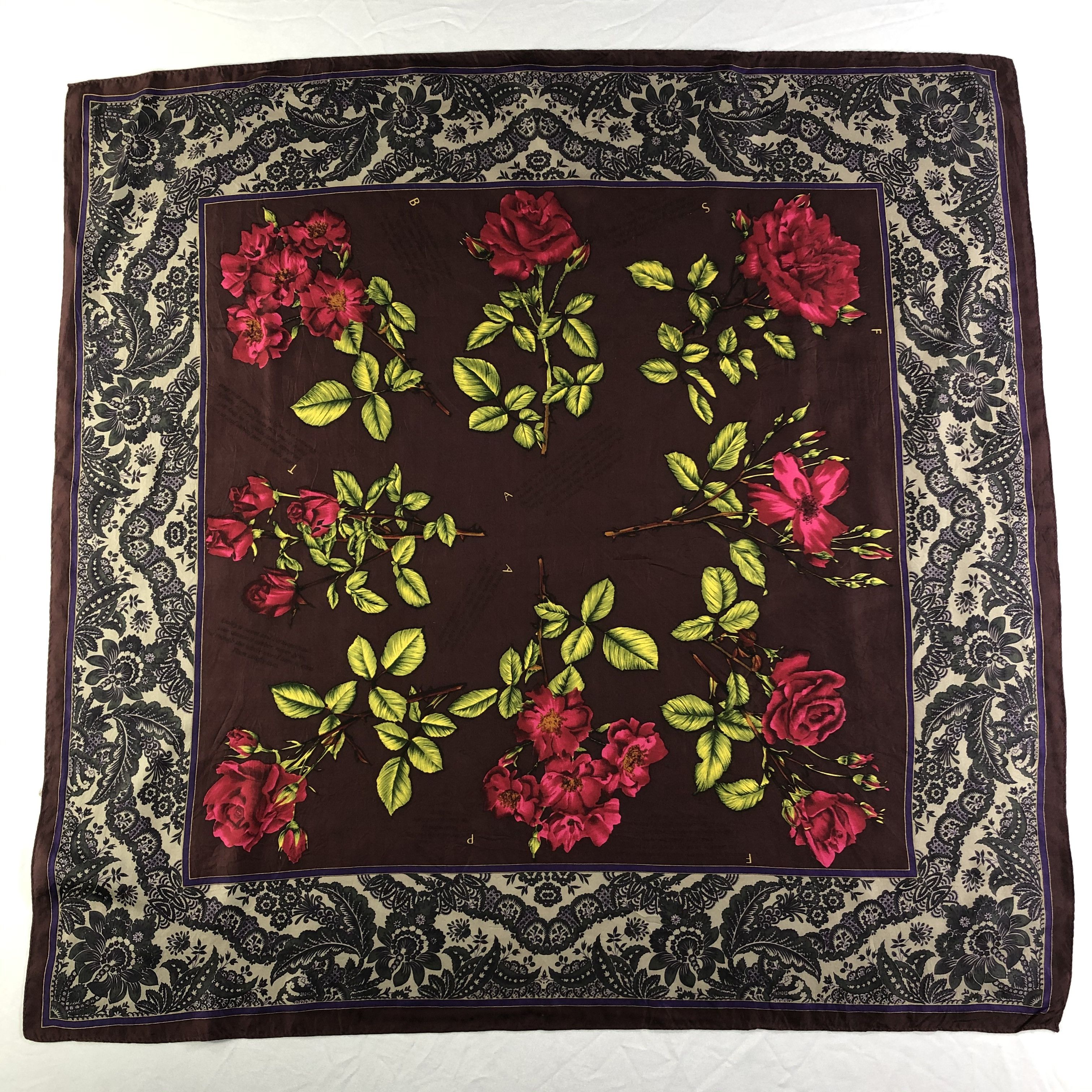 Vintage Vintage Silk Scarf Size ONE SIZE - 2 Thumbnail