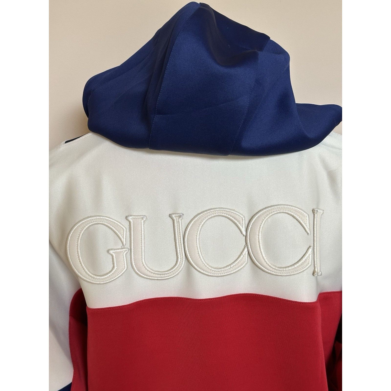 Gucci Gucci Men's Red/White/Blue Jacket with Hoodie Small 706413 Size US S / EU 44-46 / 1 - 6 Thumbnail